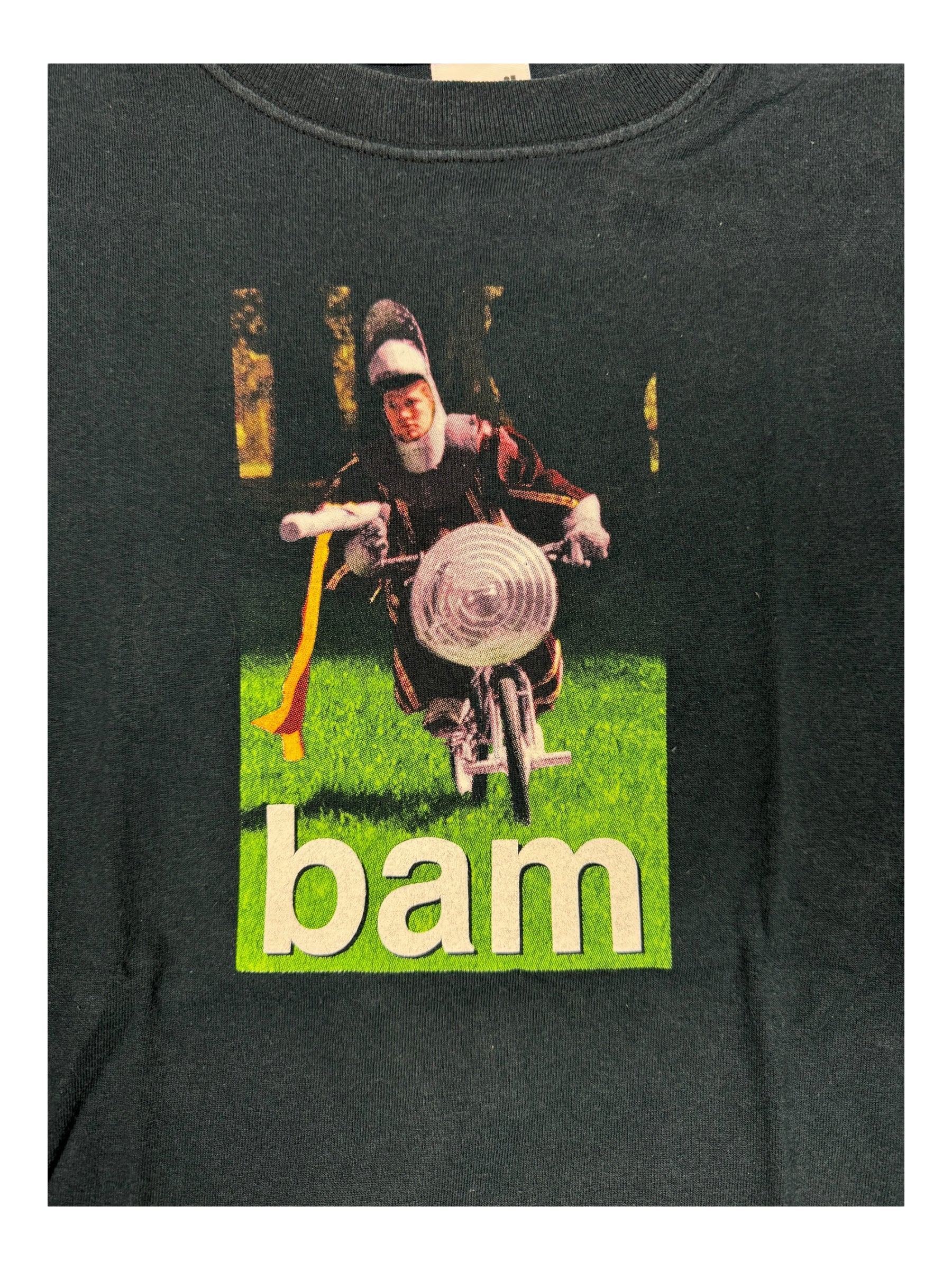 Jackass 00s Black 2001 Bam Margera Joust T-Shirt Anvil Size Medium