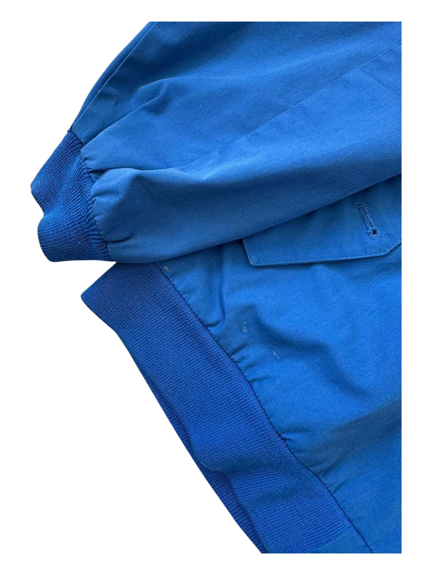 Izod Lacoste Harrington Jacket Blue Plaid Lining Men's XL