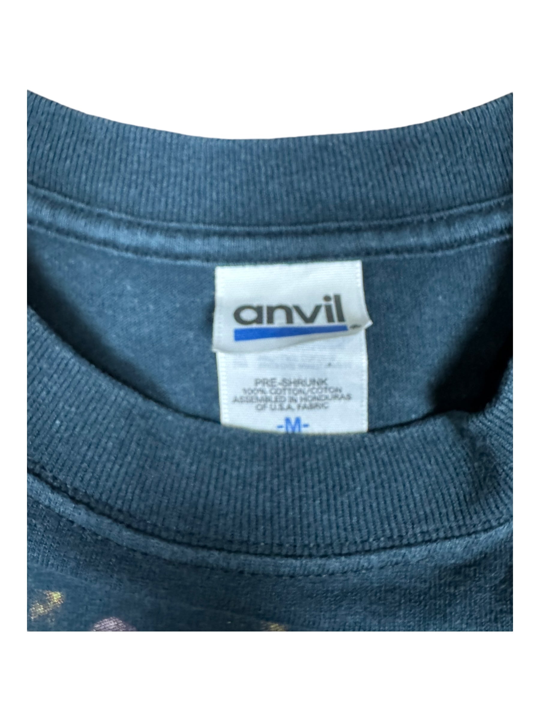 Jackass 00s Black 2001 Bam Margera Joust T-Shirt Anvil Size Medium