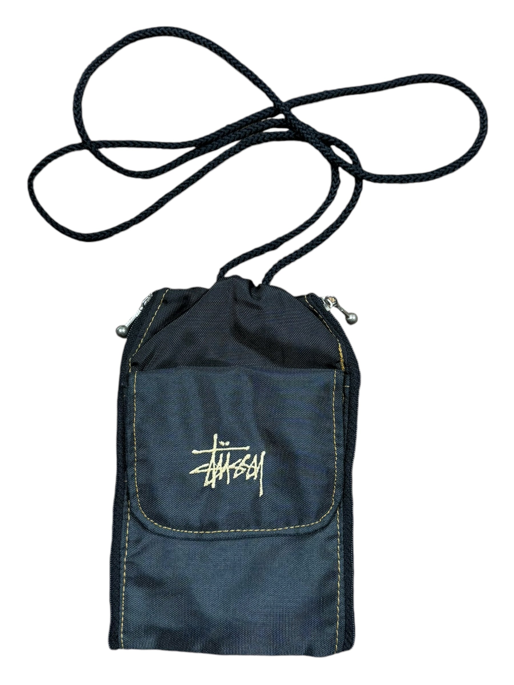Stussy 90s Small Navy Shoulder String Pouch