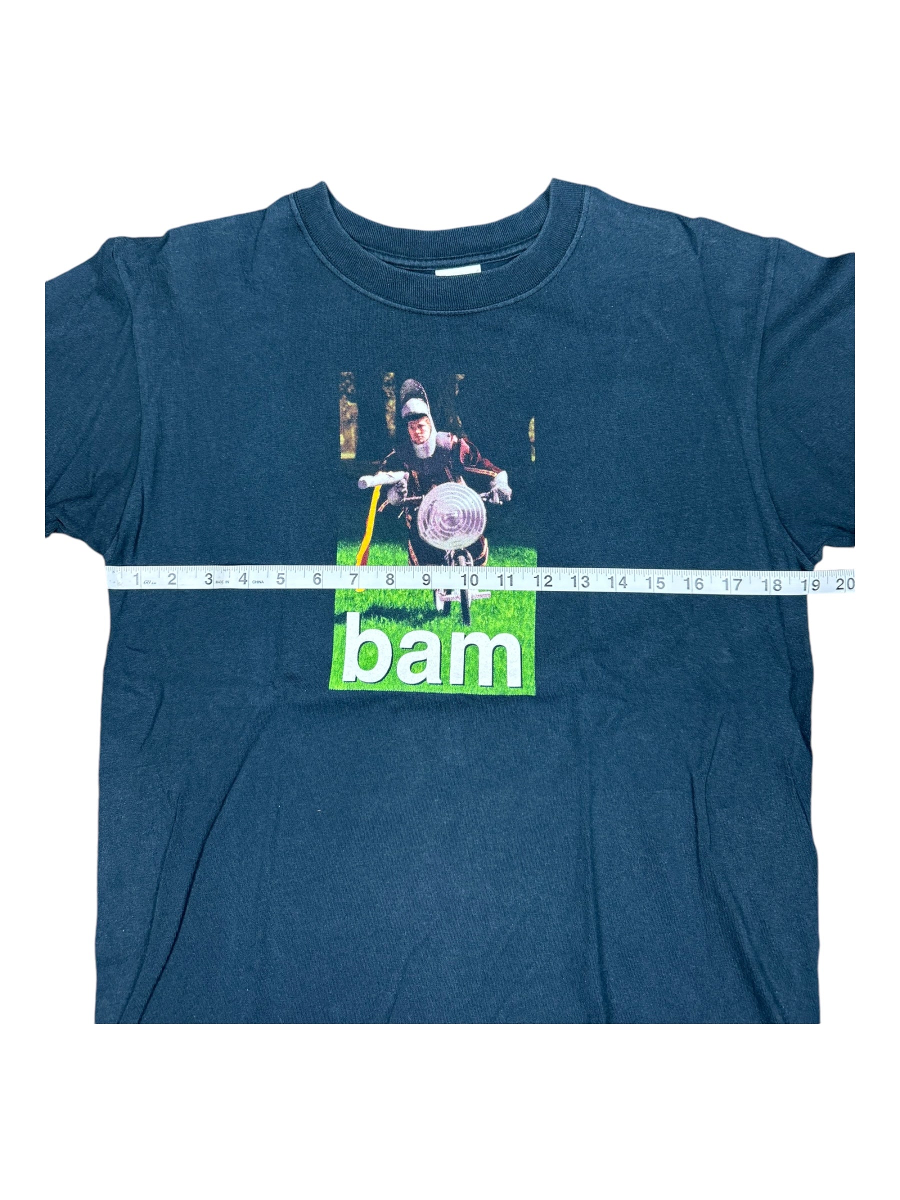 Jackass 00s Black 2001 Bam Margera Joust T-Shirt Anvil Size Medium