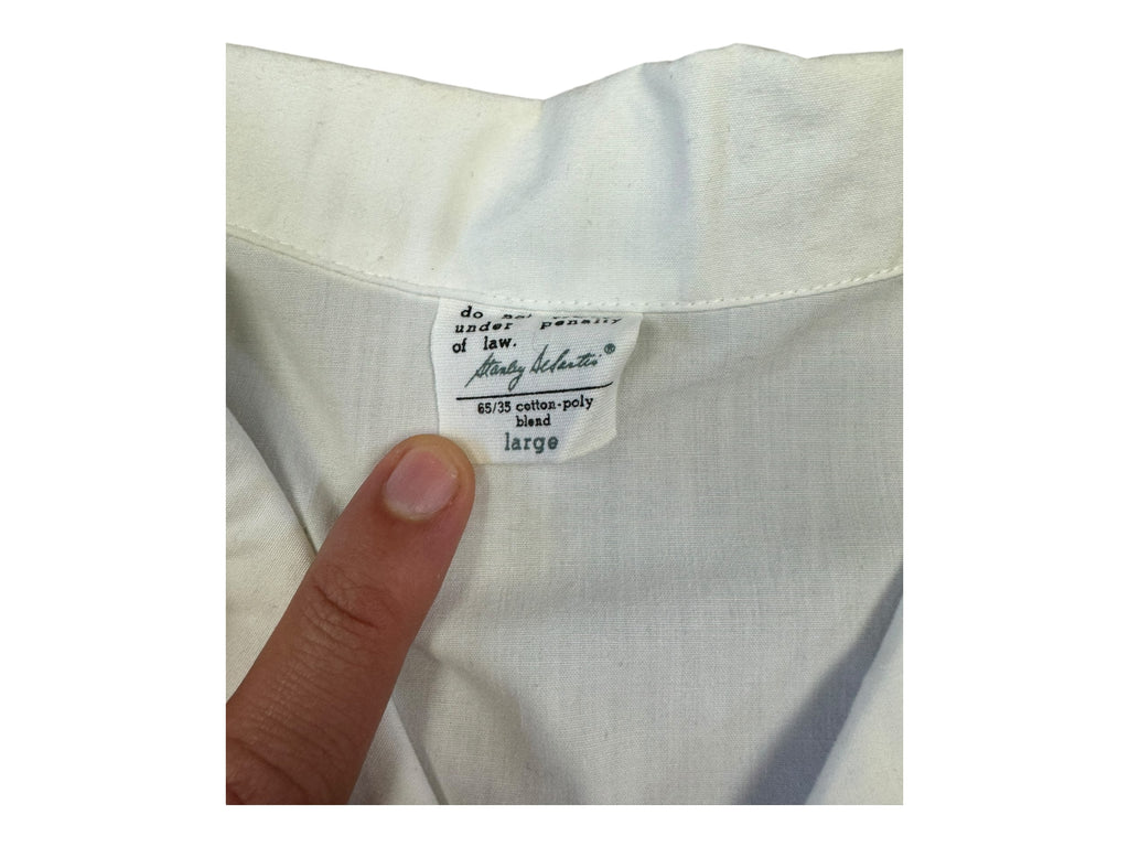 Stanley Desantis 80s Woody The Woodpecker White Button Up Size Large