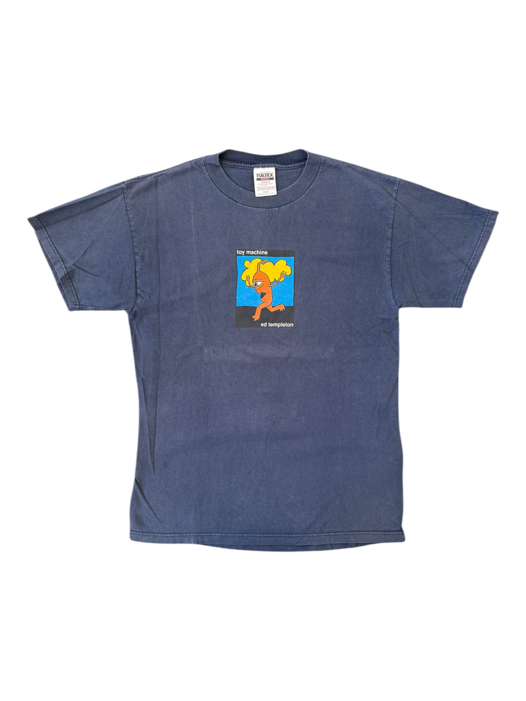 Toy Machine 90s Navy Ed Templeton T-Shirt Tultex Tag Size Large