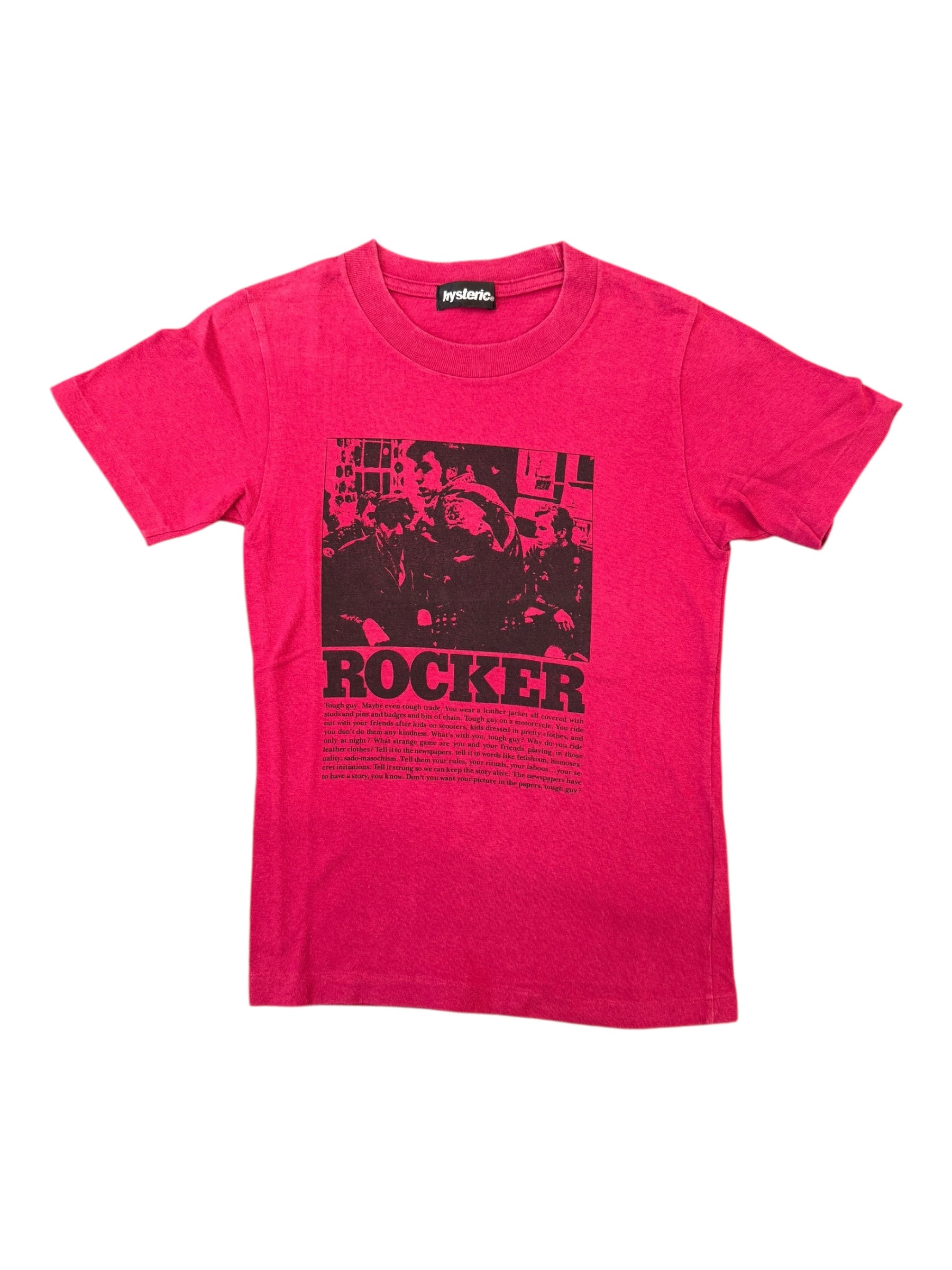 Hysteric Glamour 90s Red Rocker T-shirt Size Small