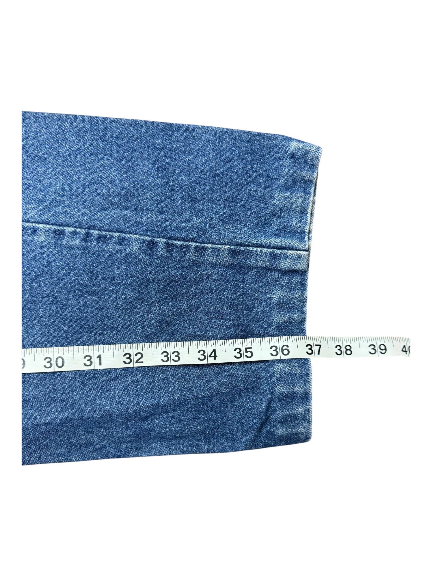 Levi's 505 Denim Blue Jeans Orange Tab Reg Fit Straight Leg W36 L30