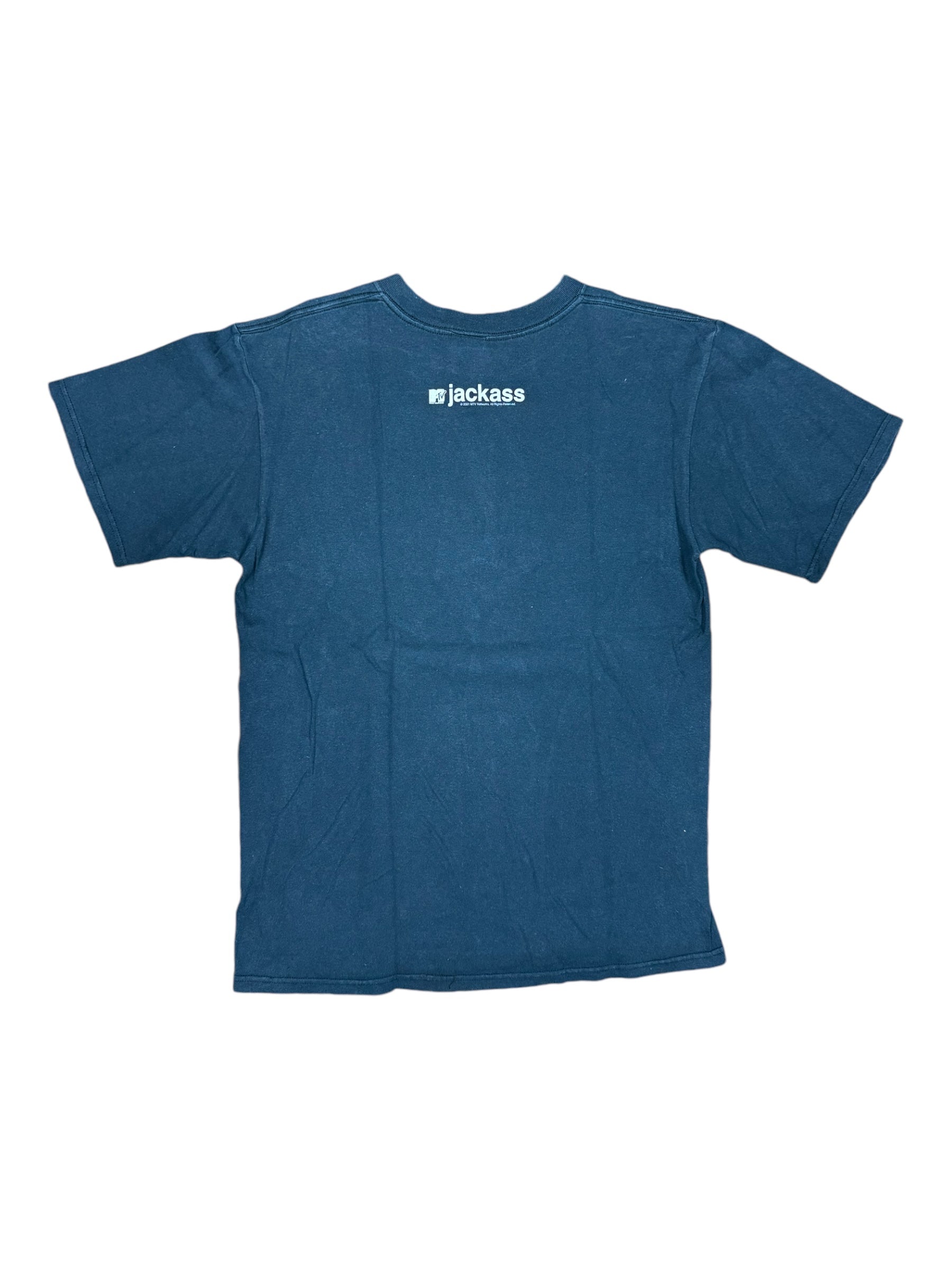 Jackass 00s Black 2001 Bam Margera Joust T-Shirt Anvil Size Medium