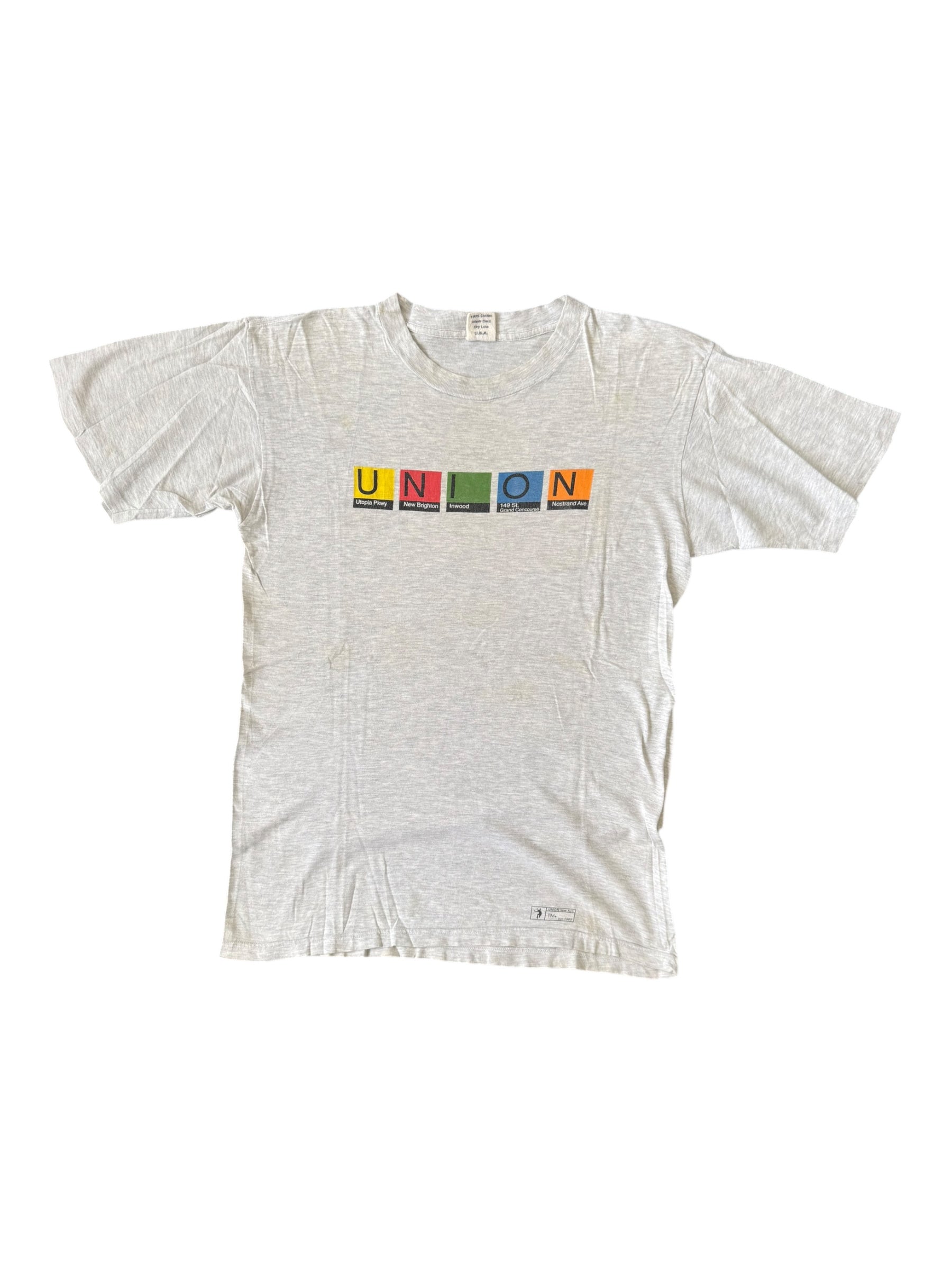 Union 90s Subway Signs T-Shirt Size Large