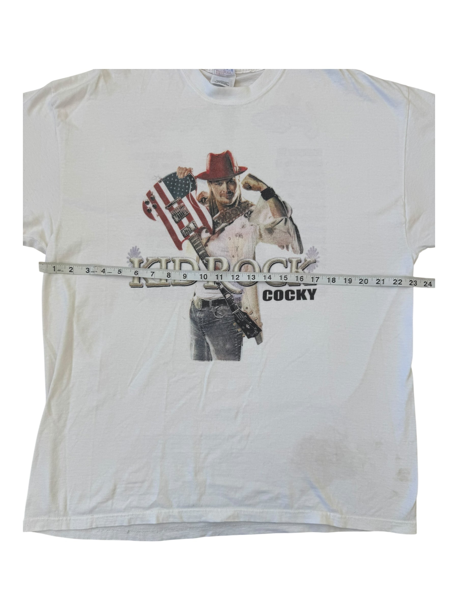 Kid Rock Cocky Tour T-Shirt Mens XL White 2002