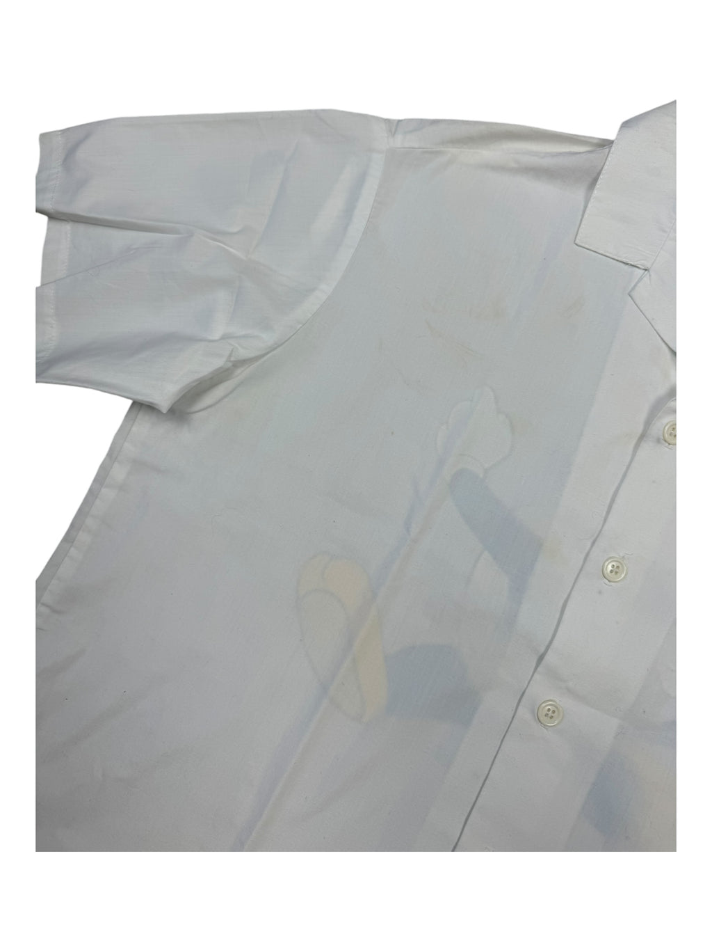 Stanley Desantis 80s Woody The Woodpecker White Button Up Size Large