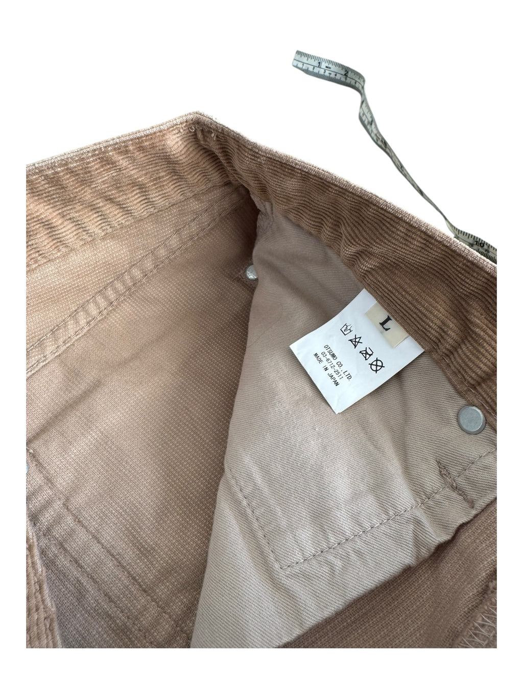 Human Made Tan Corduroy Pants Size Large (32/34)