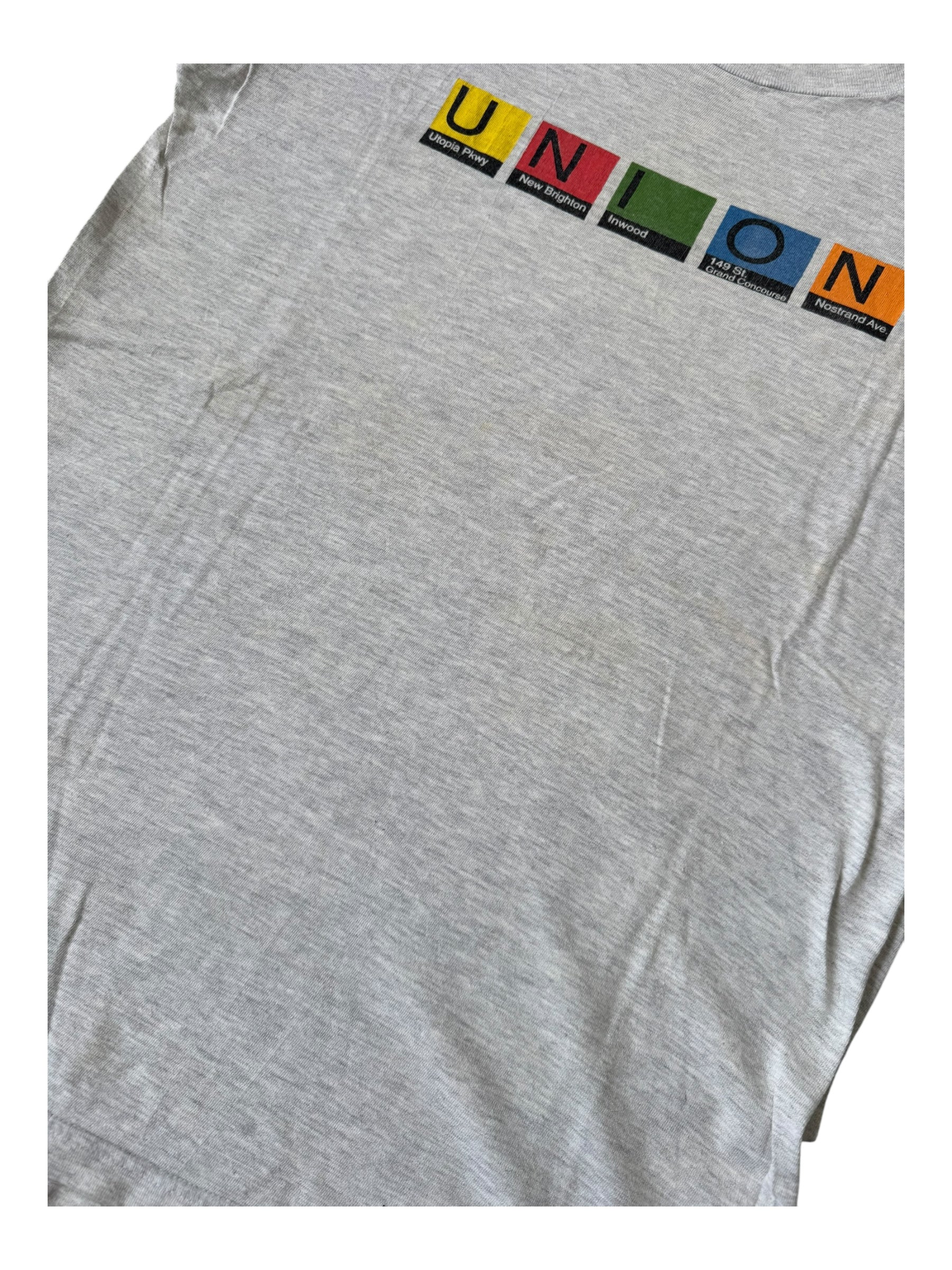 Union 90s Subway Signs T-Shirt Size Large