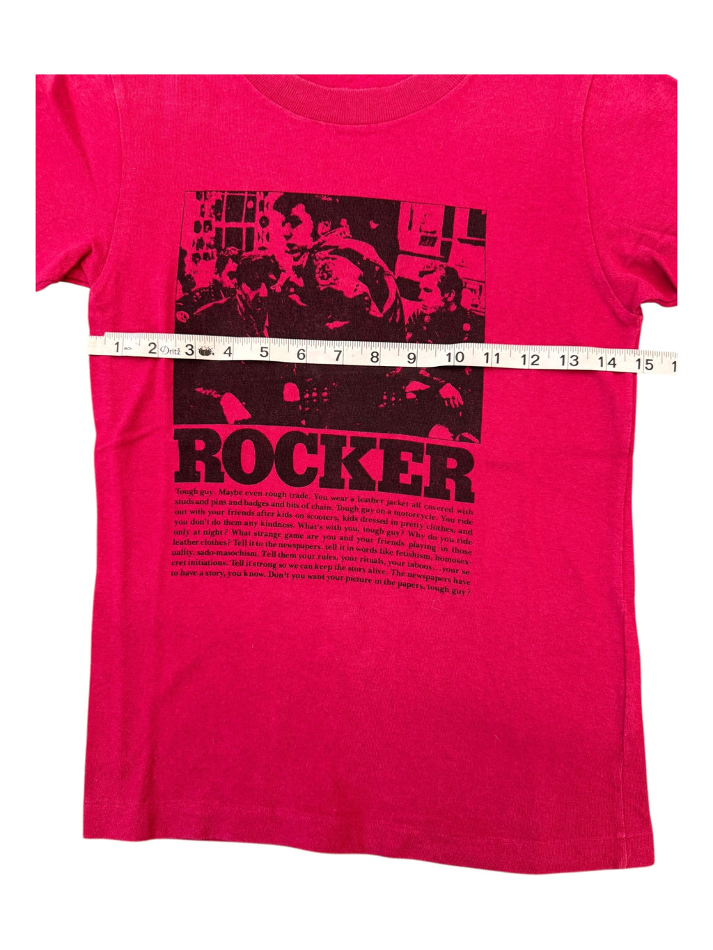 Hysteric Glamour 90s Red Rocker T-shirt Size Small