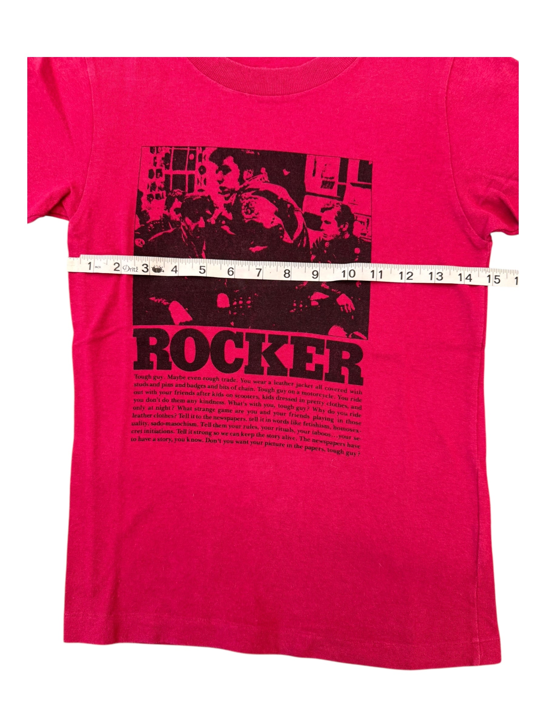 Hysteric Glamour 90s Red Rocker T-shirt Size Small