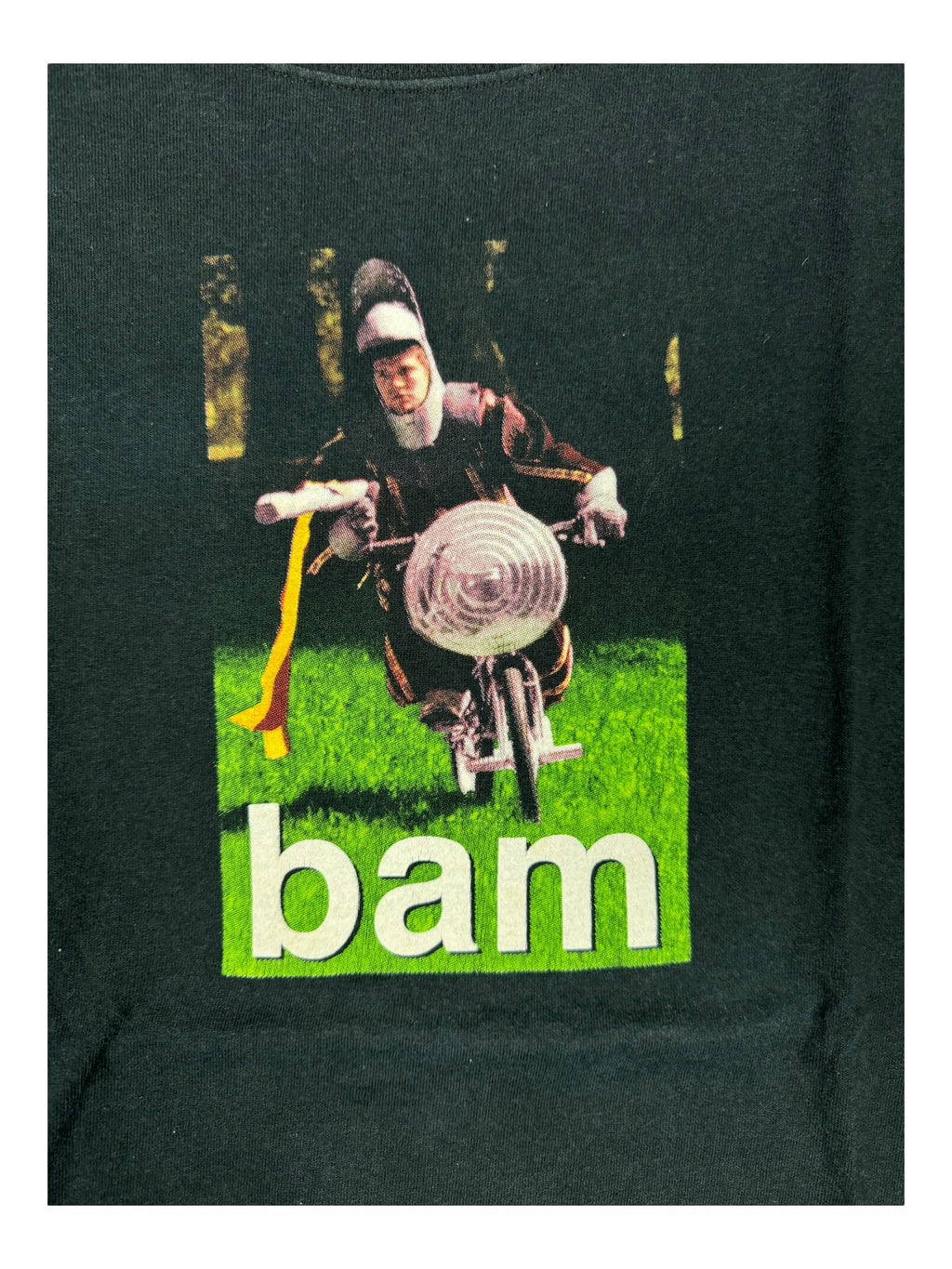 Jackass 00s Black 2001 Bam Margera Joust T-Shirt Anvil Size Large