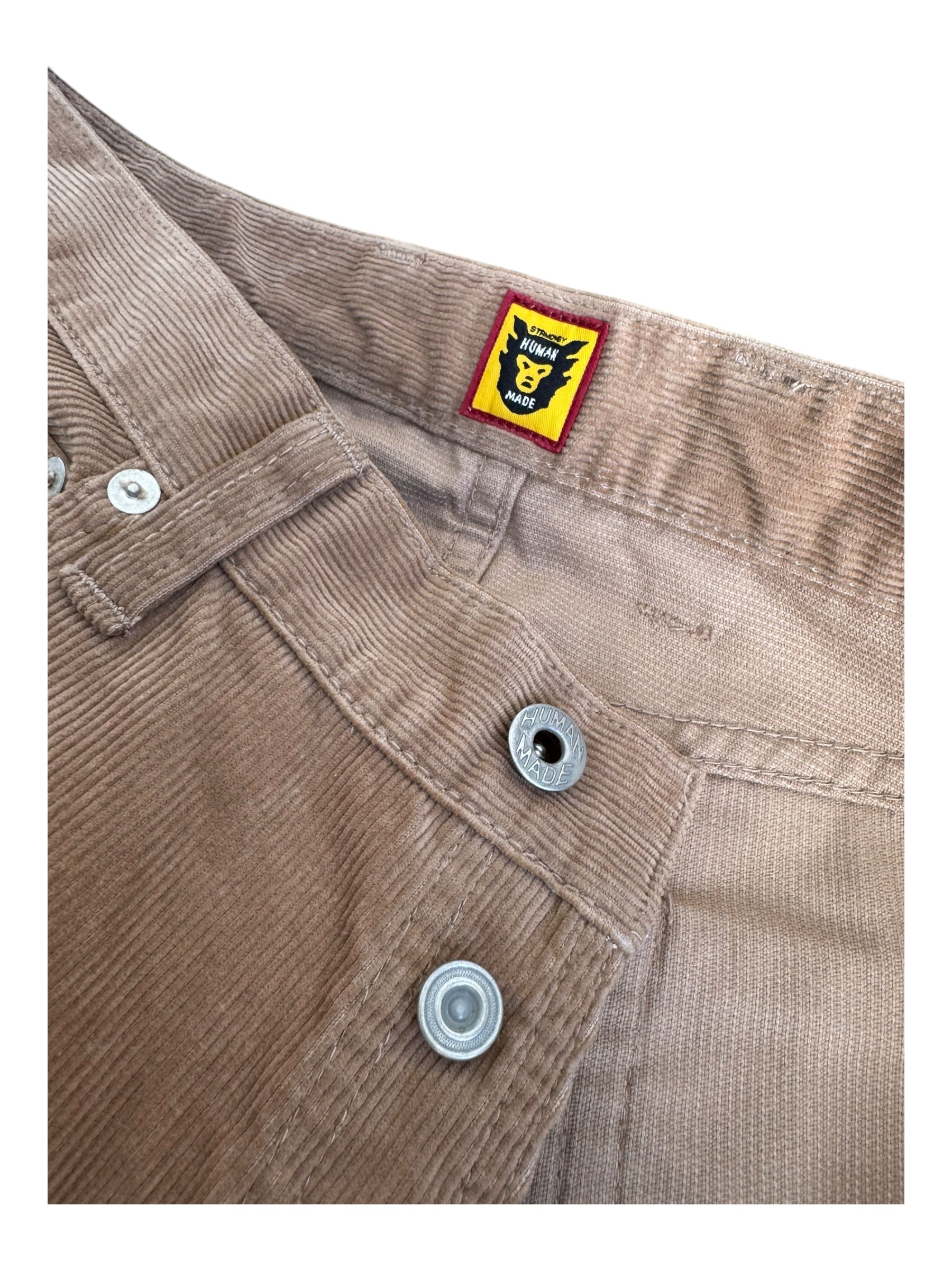 Human Made Tan Corduroy Pants Size Large (32/34)