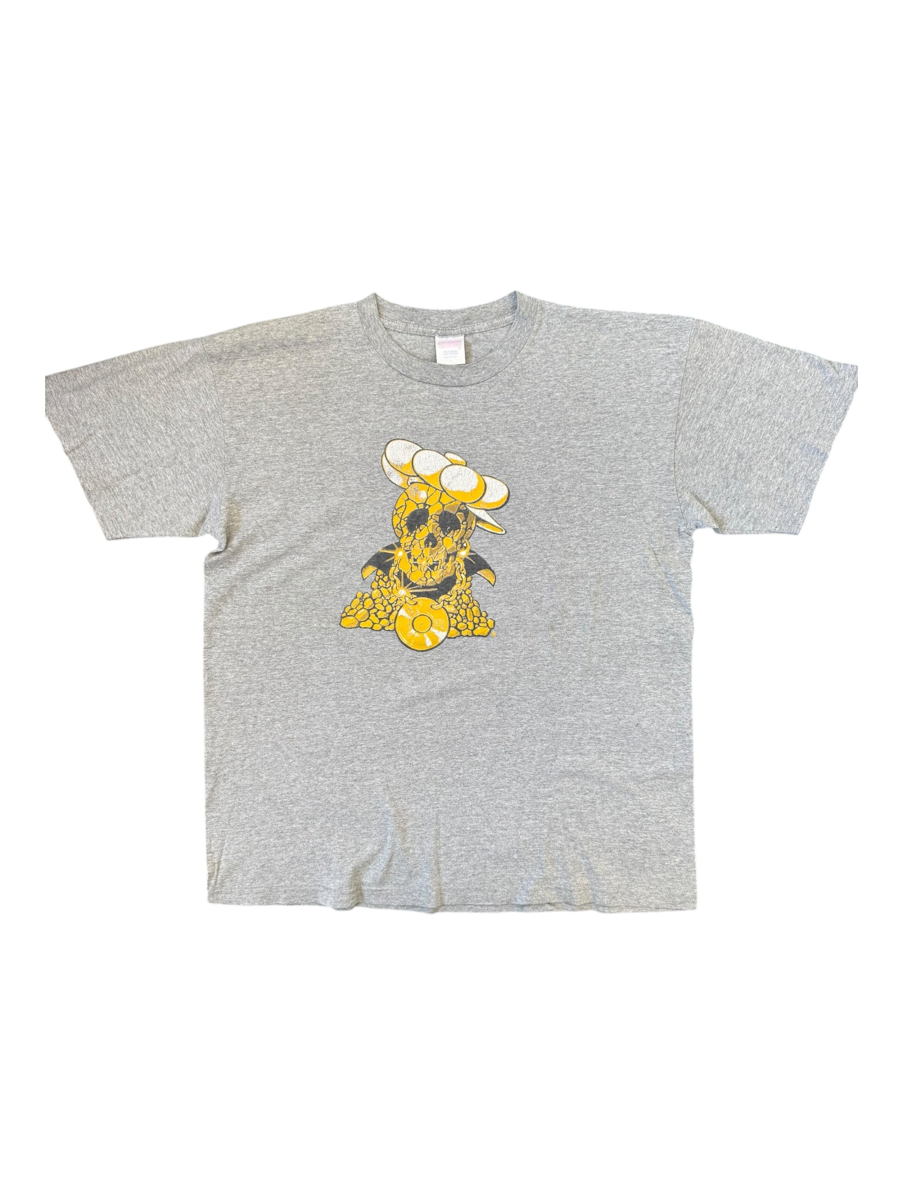 Supreme 2001 New York Skull Ultimate Breaks And Beats Grey T-Shirt Size XL