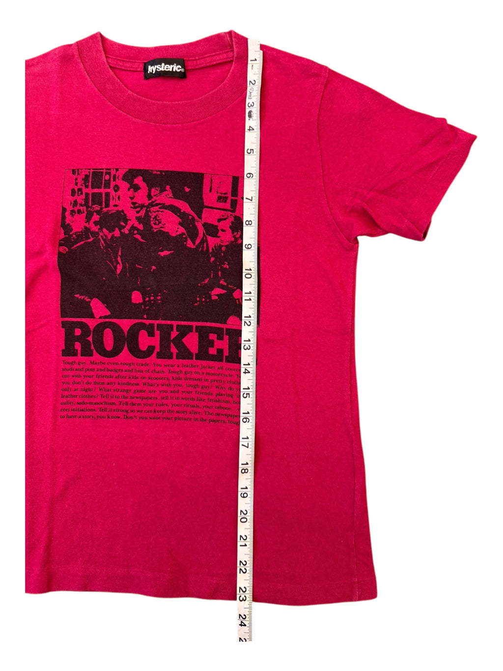 Hysteric Glamour 90s Red Rocker T-shirt Size Small