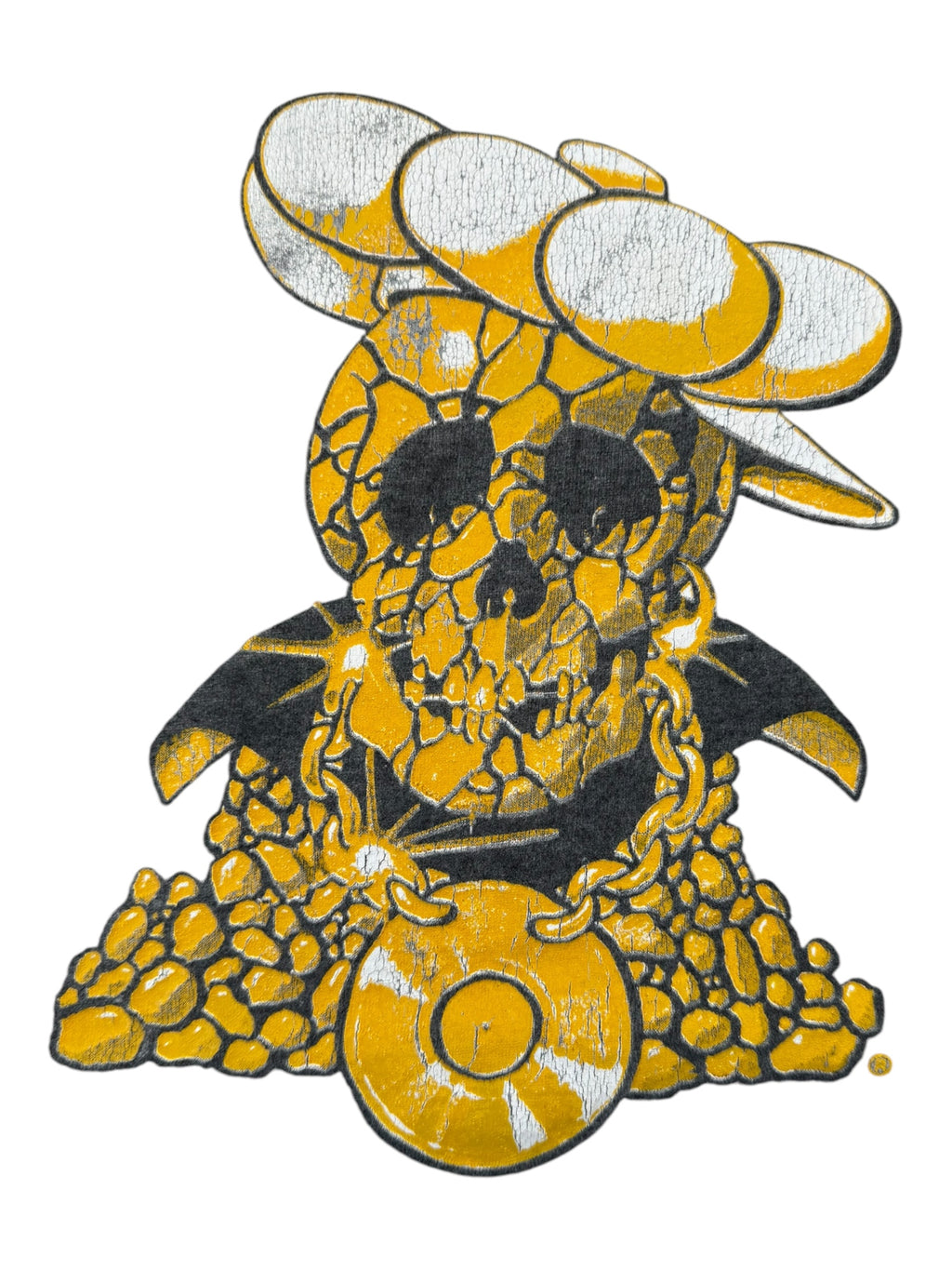 Supreme 2001 New York Skull Ultimate Breaks And Beats Grey T-Shirt Size XL