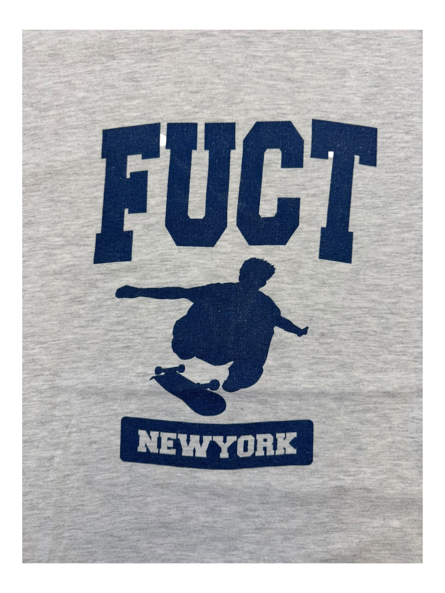 Fuct 90s Grey Kickflip Shirt Champion Size Medium