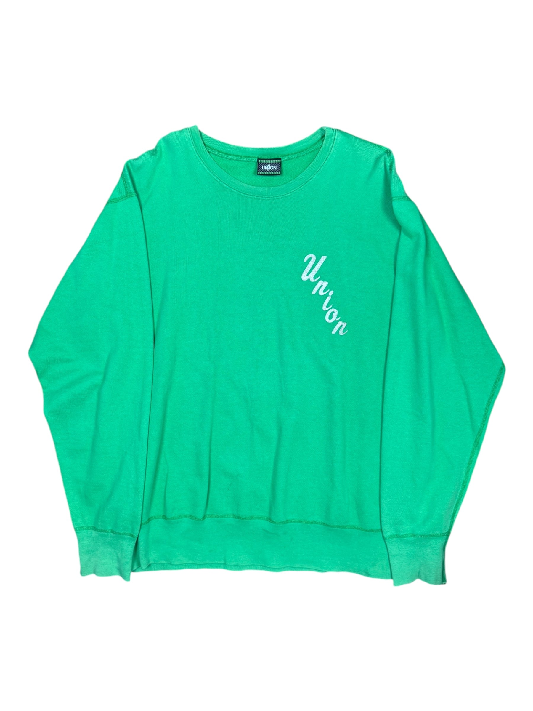 Union 00s NYC LA Frontman Green Crewneck Size Large
