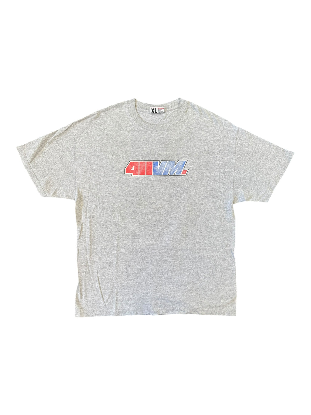 411VM 90s Grey Logo T-Shirt Size XL