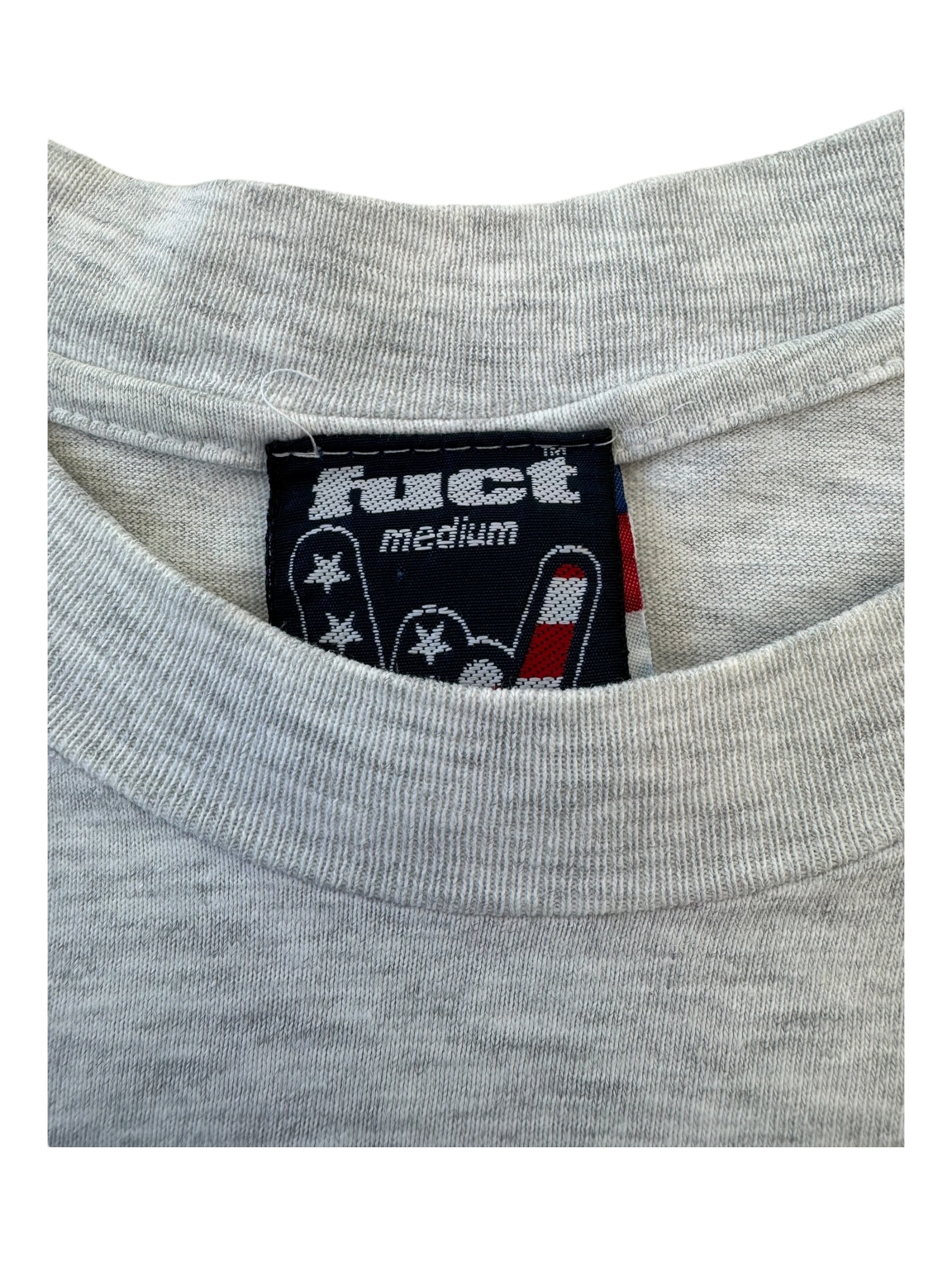 Fuct 90s Grey Kickflip Shirt Champion Size Medium