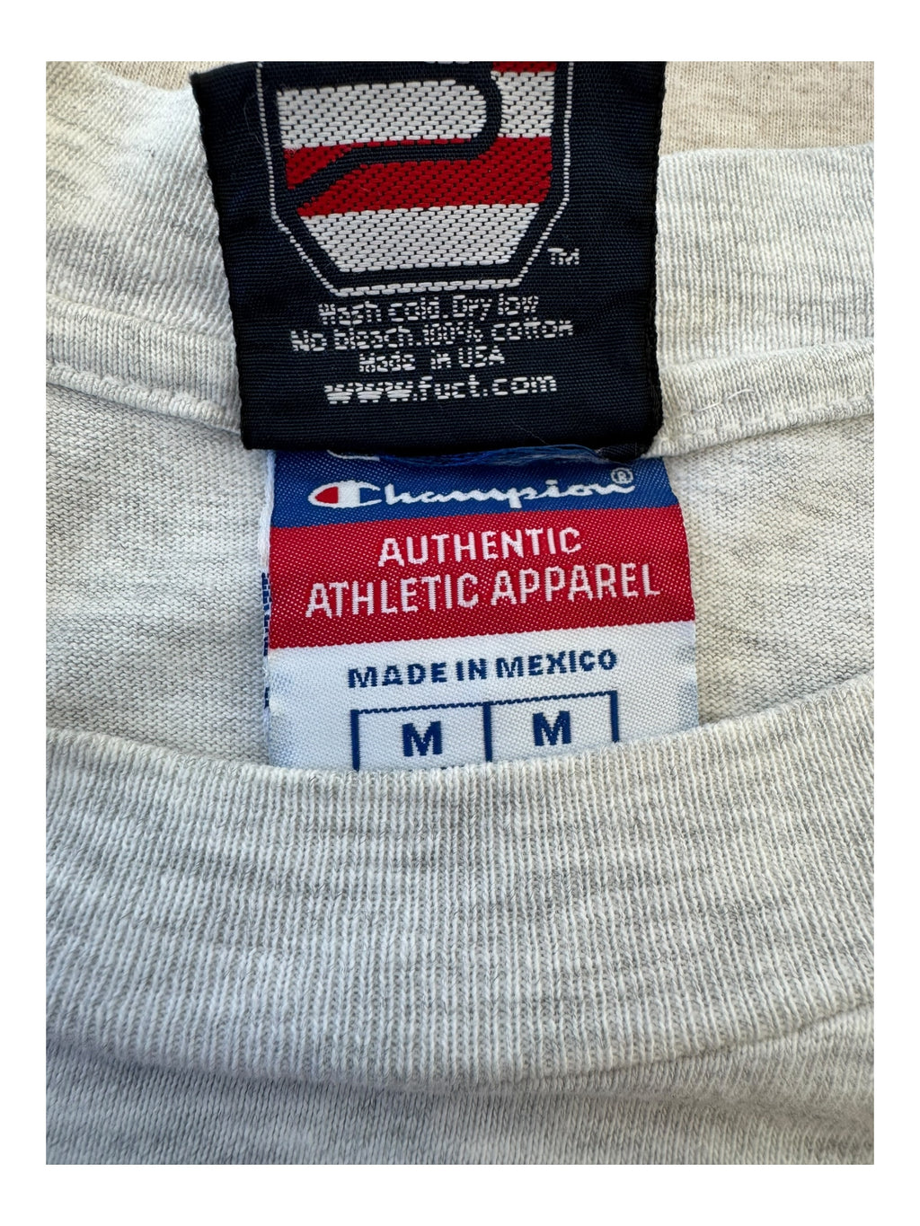 Fuct 90s Grey Kickflip Shirt Champion Size Medium