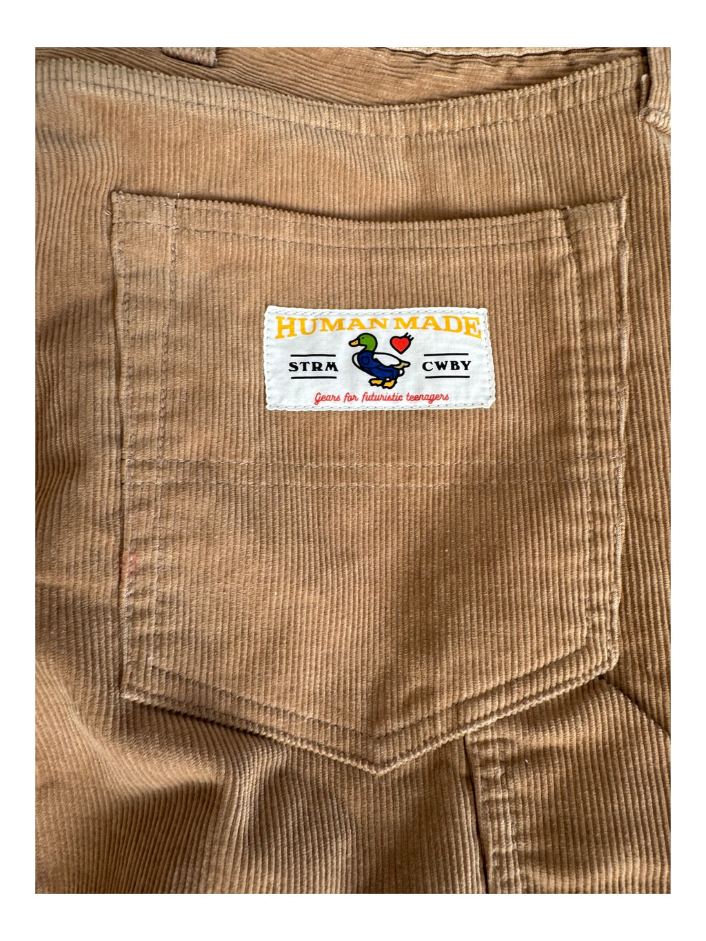 Human Made Tan Corduroy Pants Size Large (32/34)