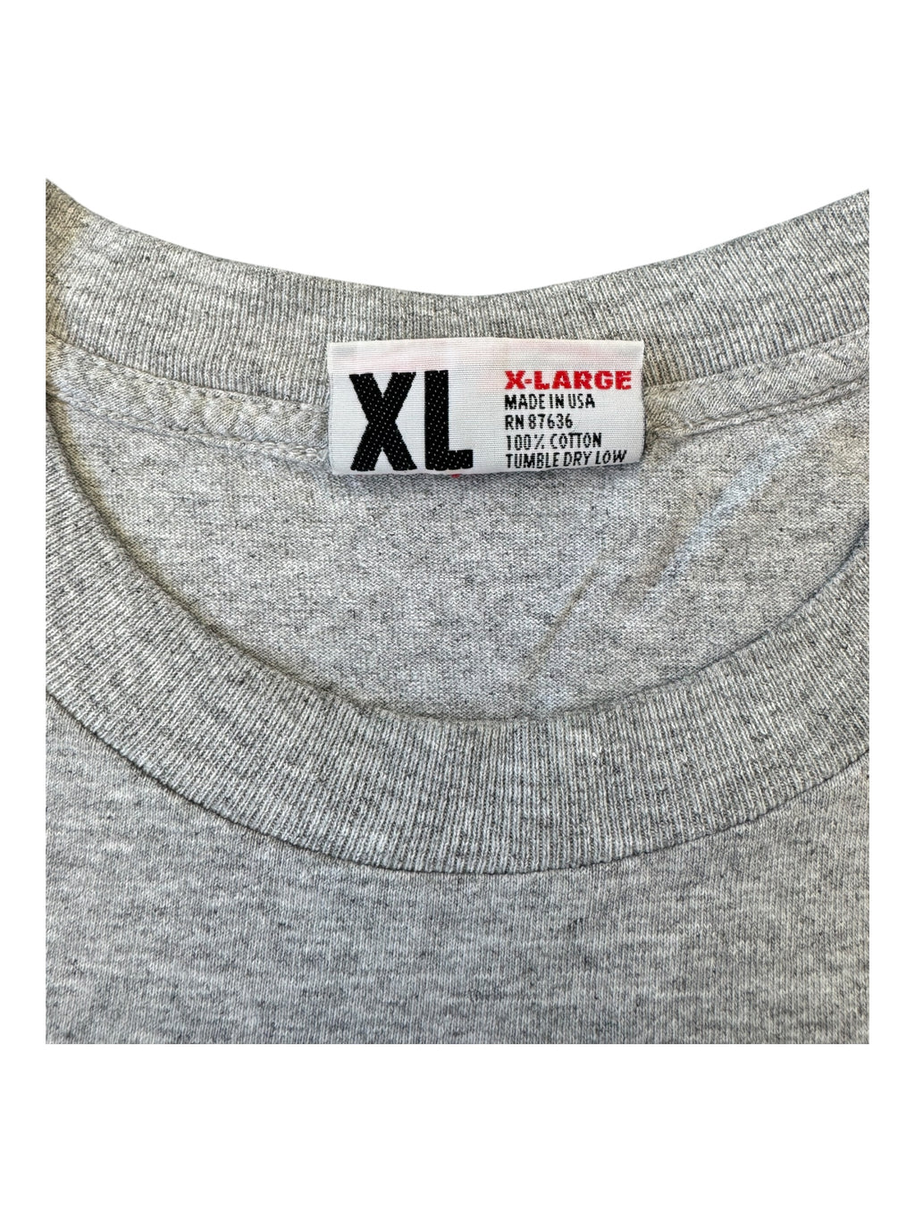 411VM 90s Grey Logo T-Shirt Size XL