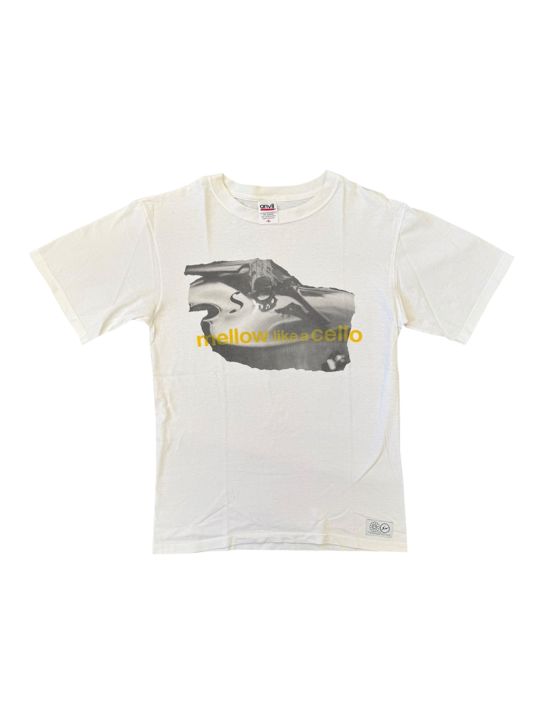 Fragment Design Murakami 90s White Mello Like a Cello T-Shirt Size Small