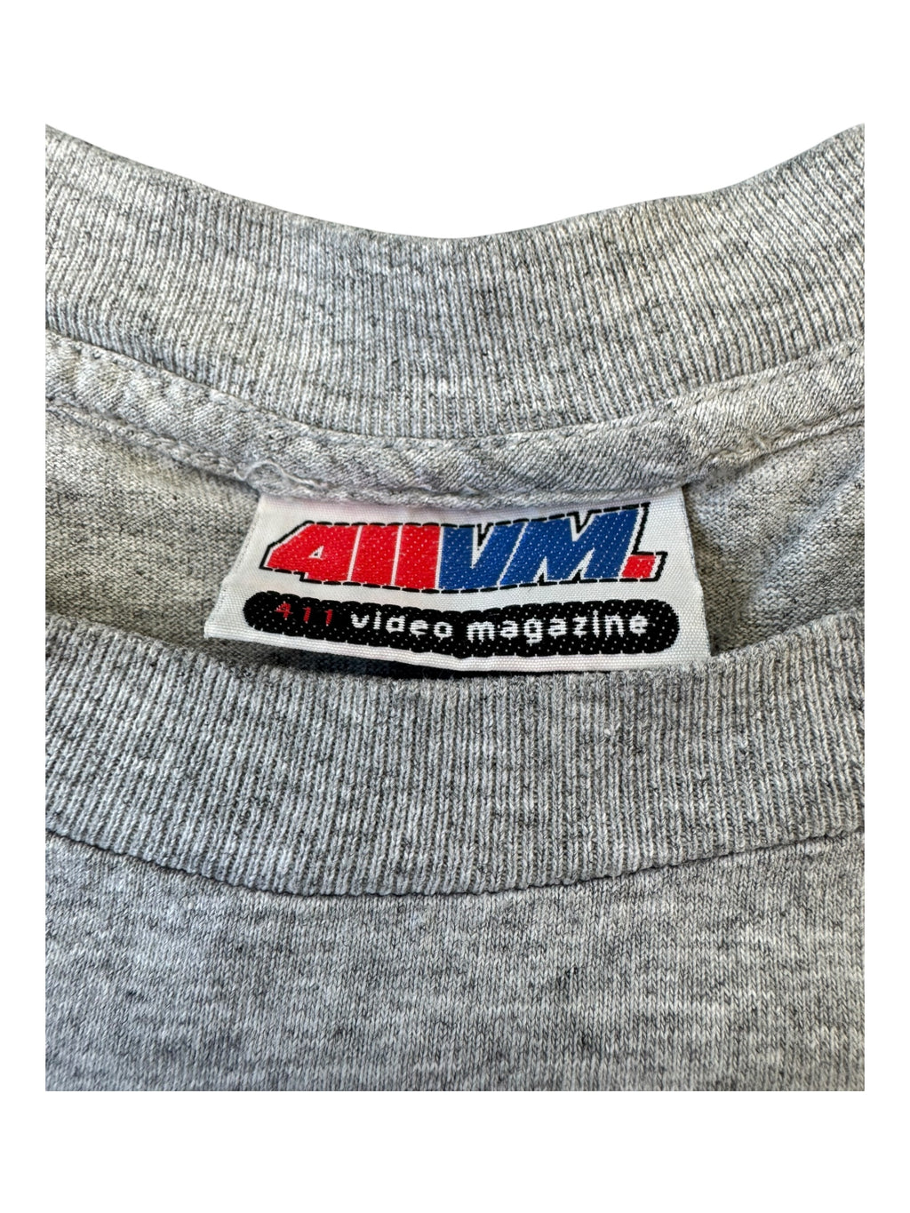 411VM 90s Grey Logo T-Shirt Size XL