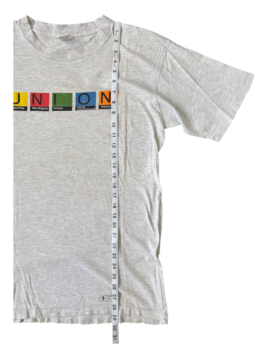 Union 90s Subway Signs T-Shirt Size Large