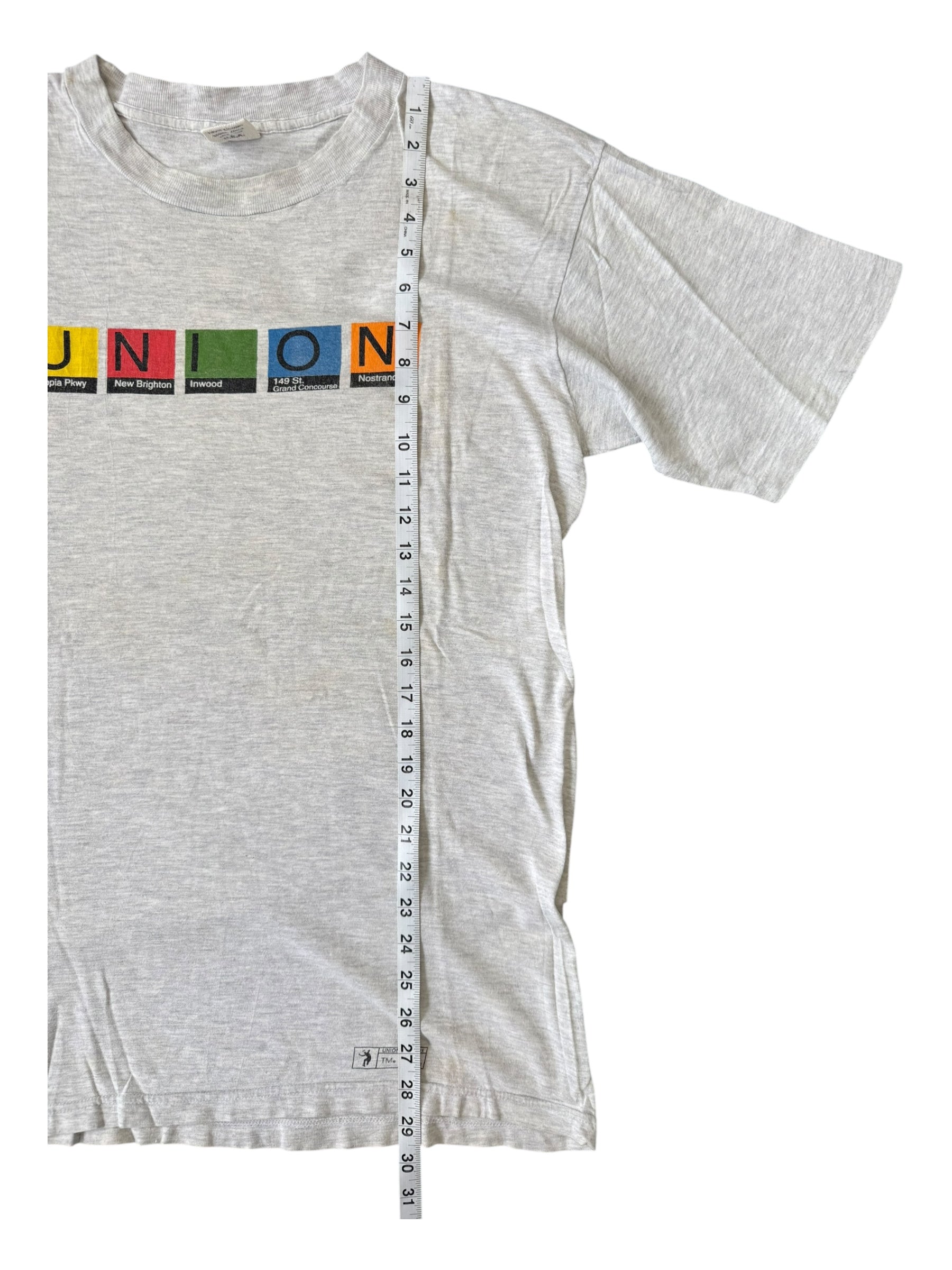 Union 90s Subway Signs T-Shirt Size Large