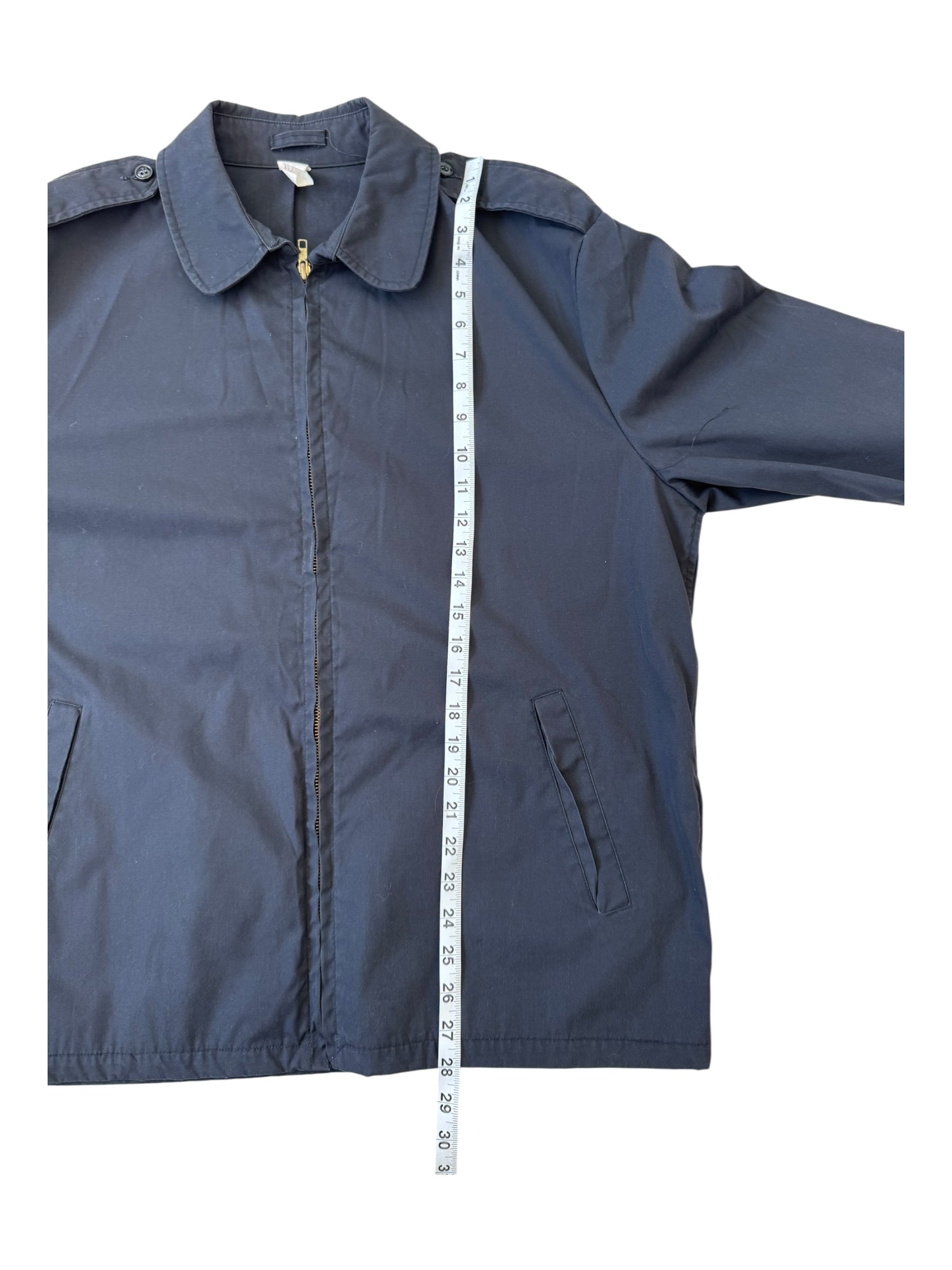 Creighton U.S. Navy Official Uniform Jacket Black Zip Up Size Large