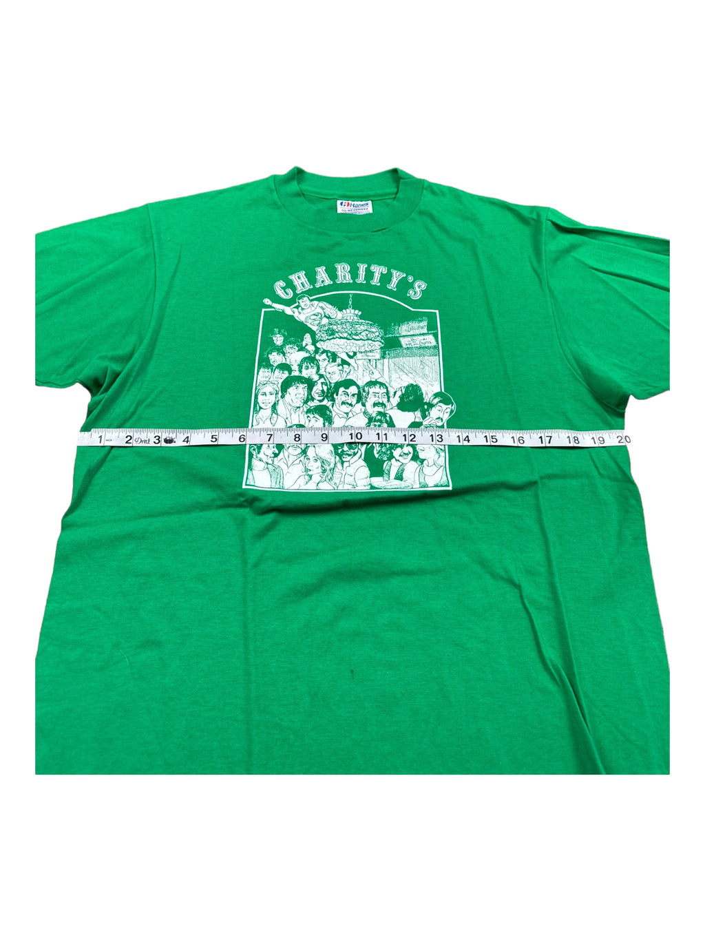 Killington Vermont 90s Charity's Saloon T-shirt Green Short Sleeve Sz XL