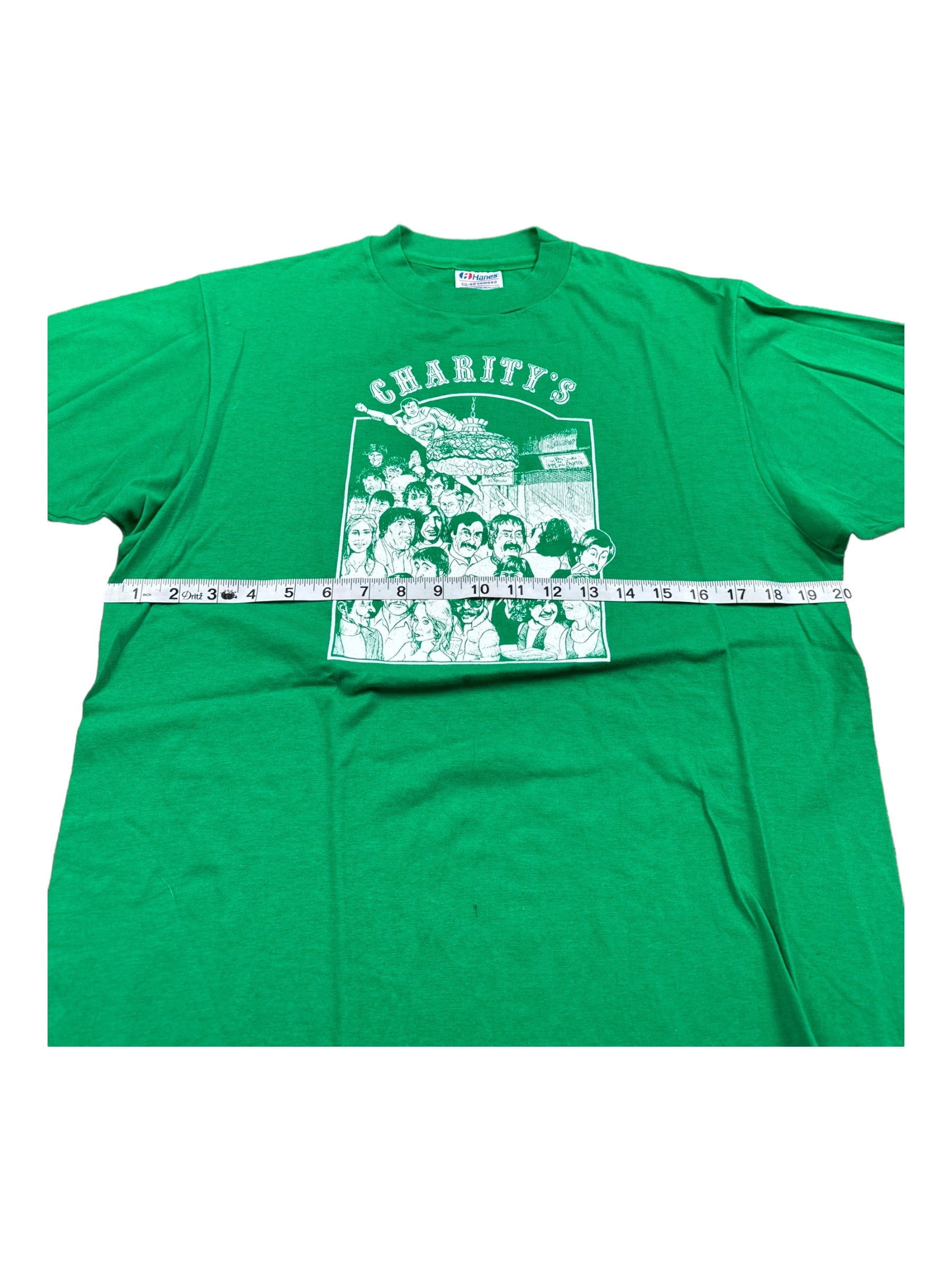 Killington Vermont 90s Charity's Saloon T-shirt Green Short Sleeve Sz XL