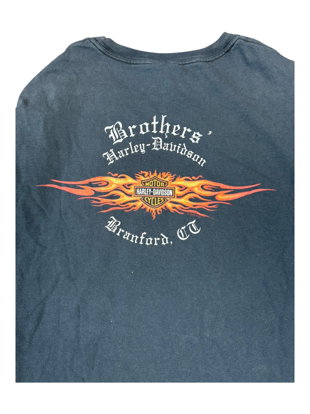 Harley Davidson 90s Black Eagle Claws American Flag Long Sleeve Size XL