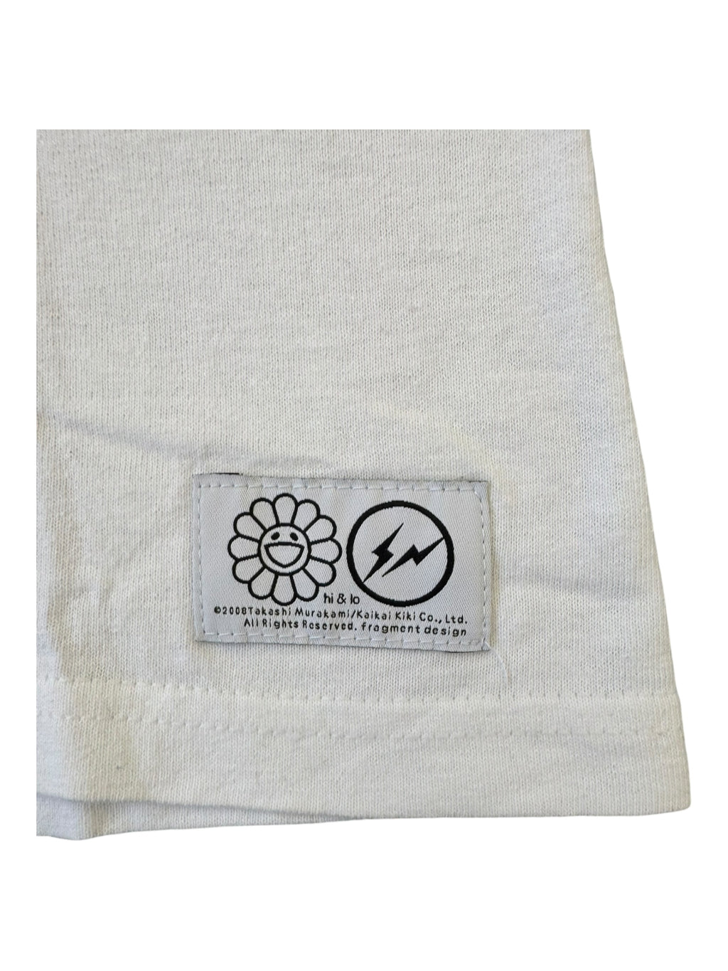 Fragment Design Murakami 90s White Mello Like a Cello T-Shirt Size Small