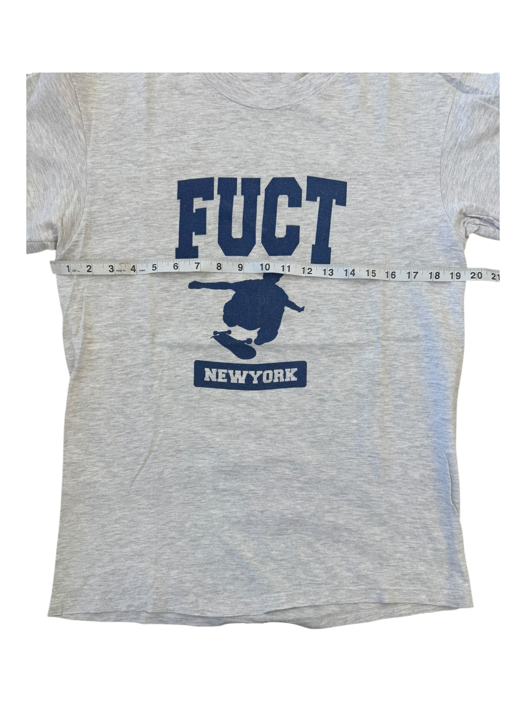 Fuct 90s Grey Kickflip Shirt Champion Size Medium