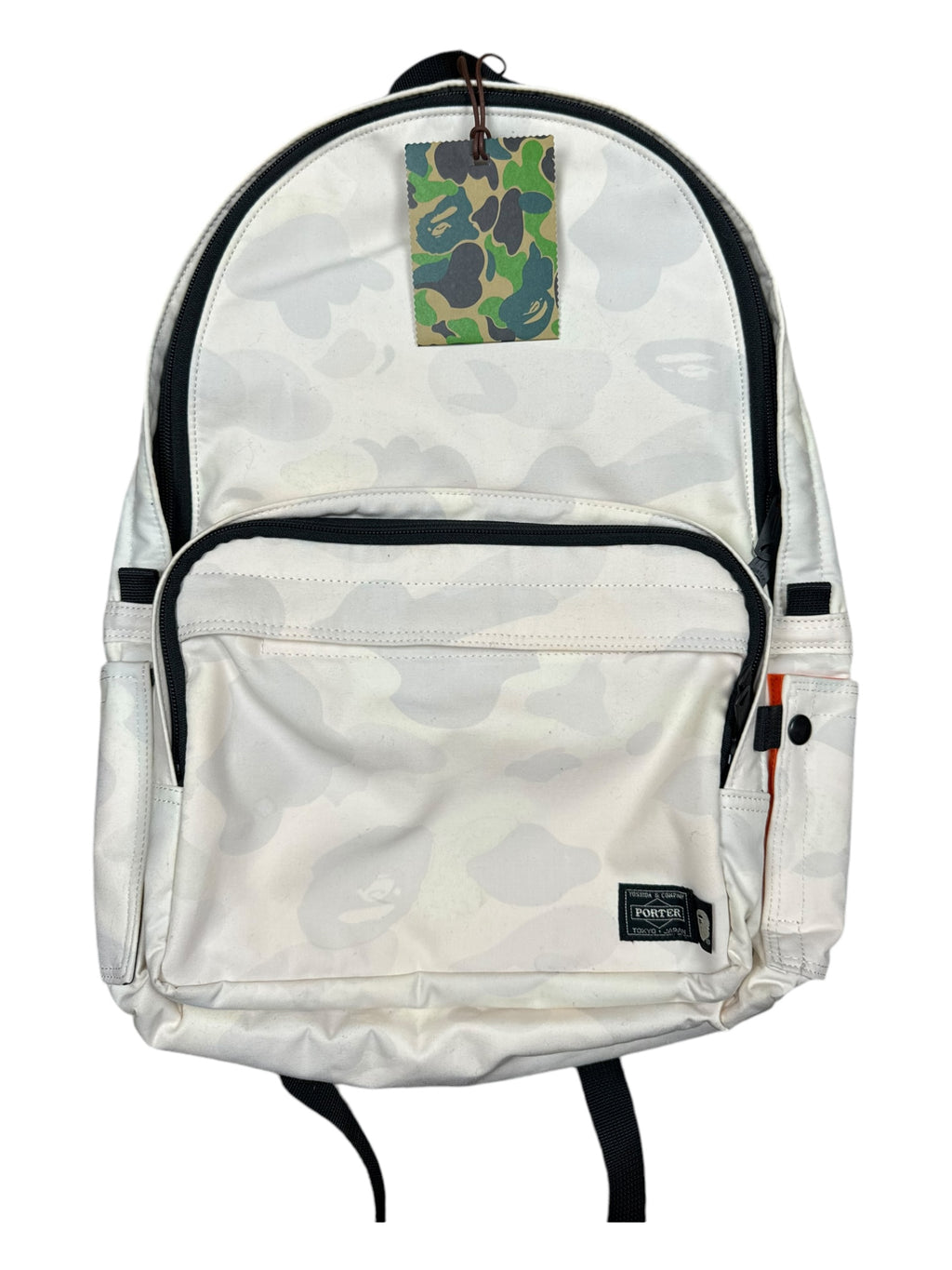 Bape 00s Bape x Porter White Backpack Camo