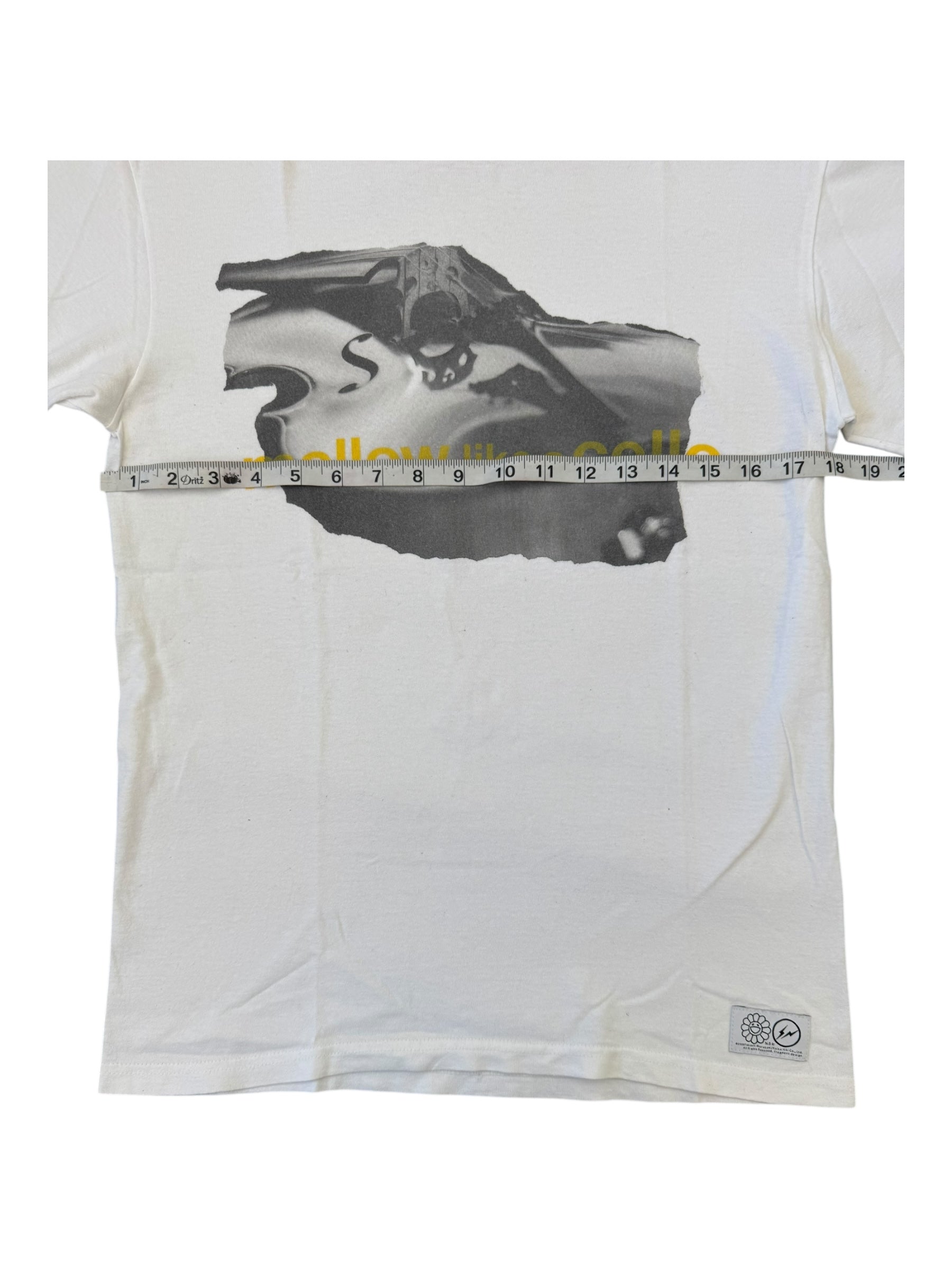 Fragment Design Murakami 90s White Mello Like a Cello T-Shirt Size Small