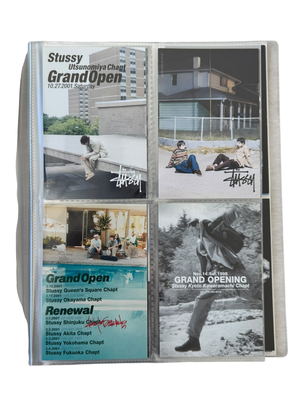 Stussy 90s-00s Postcard Collection & Binder (80+ Postcards)