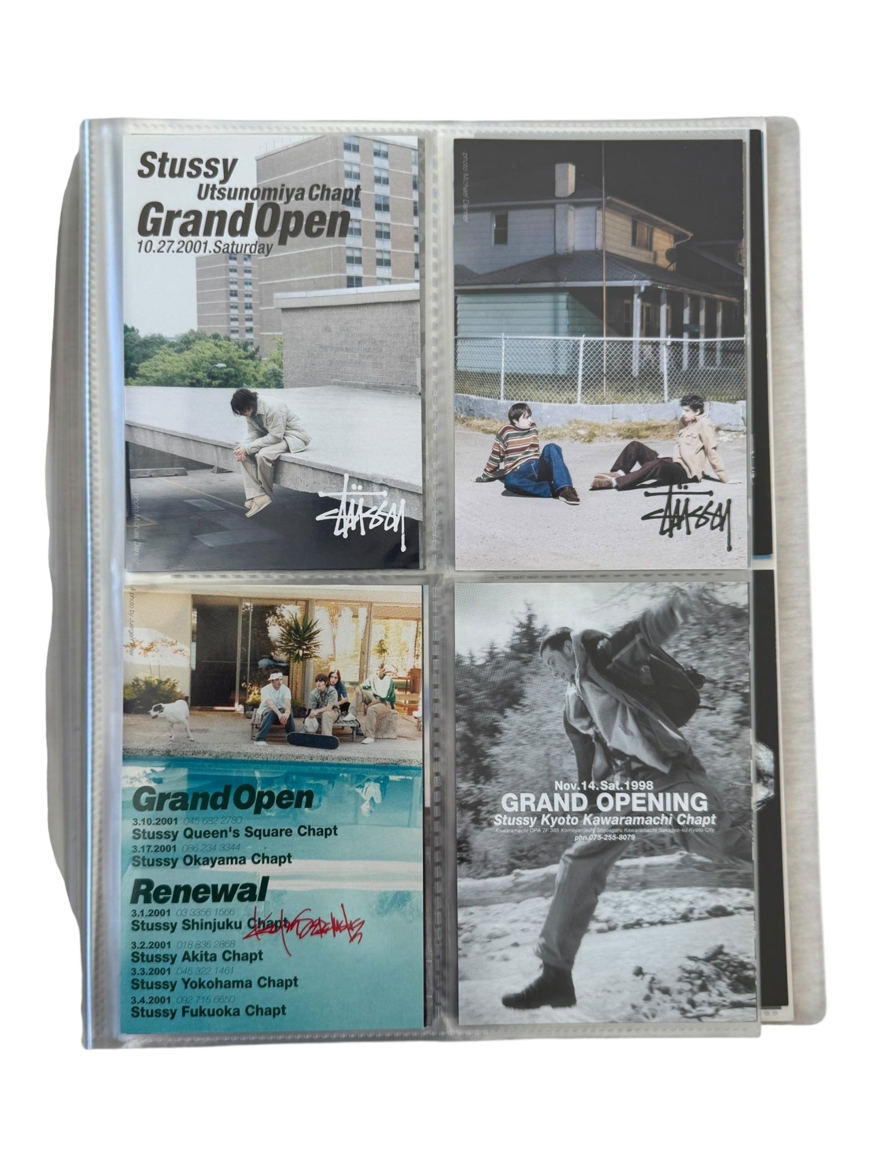 Stussy 90s-00s Postcard Collection & Binder (80+ Postcards)