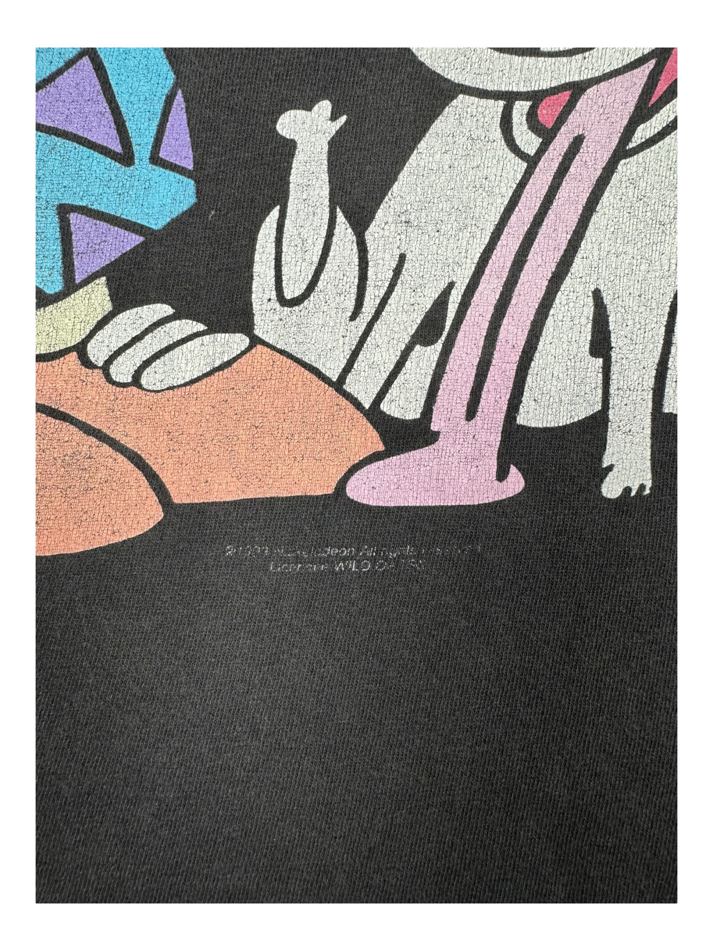 Rockos Modern Life 90s Black Nickelodeon T-Shirt Wild Oats Size XL