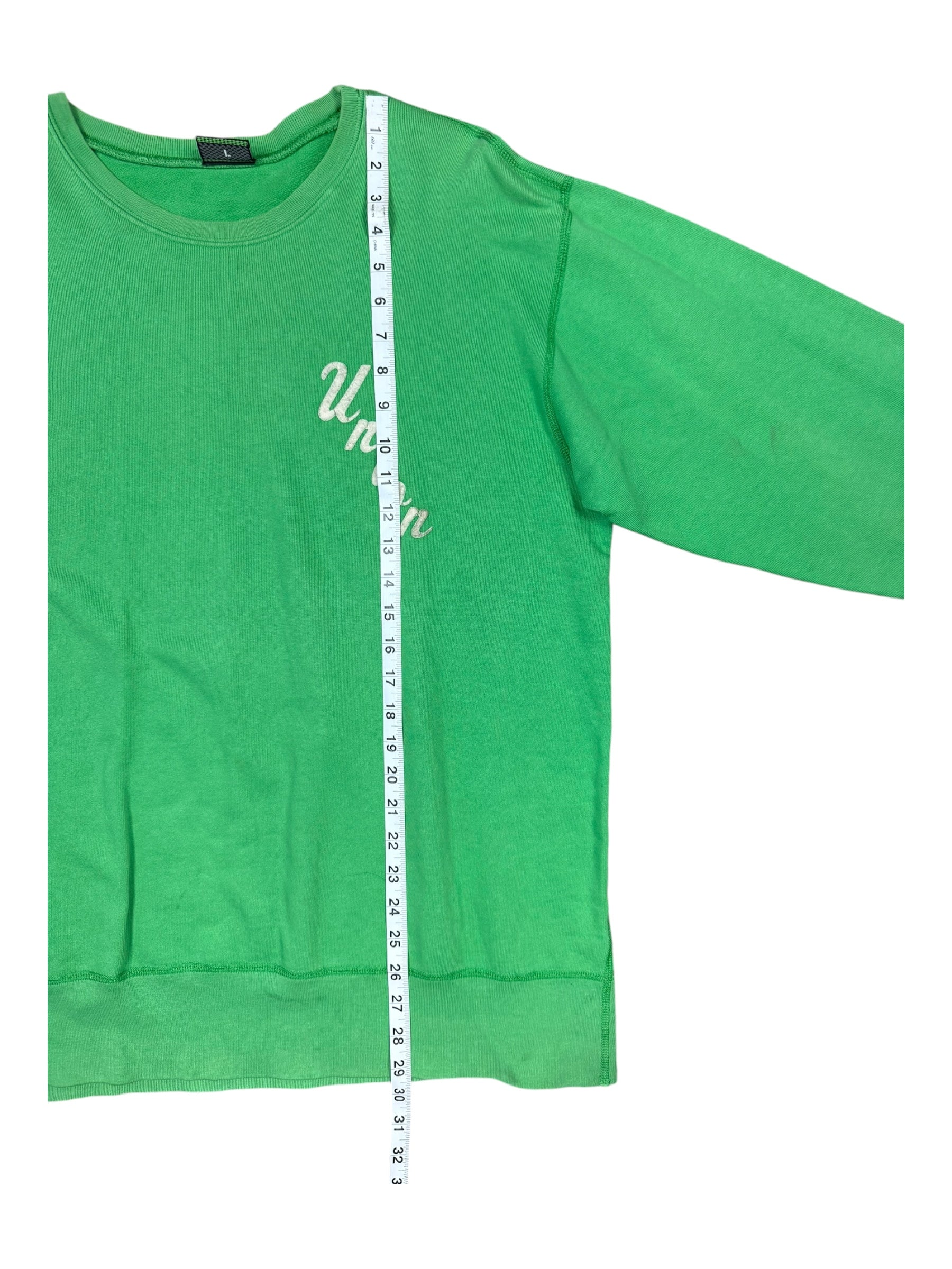 Union 00s NYC LA Frontman Green Crewneck Size Large