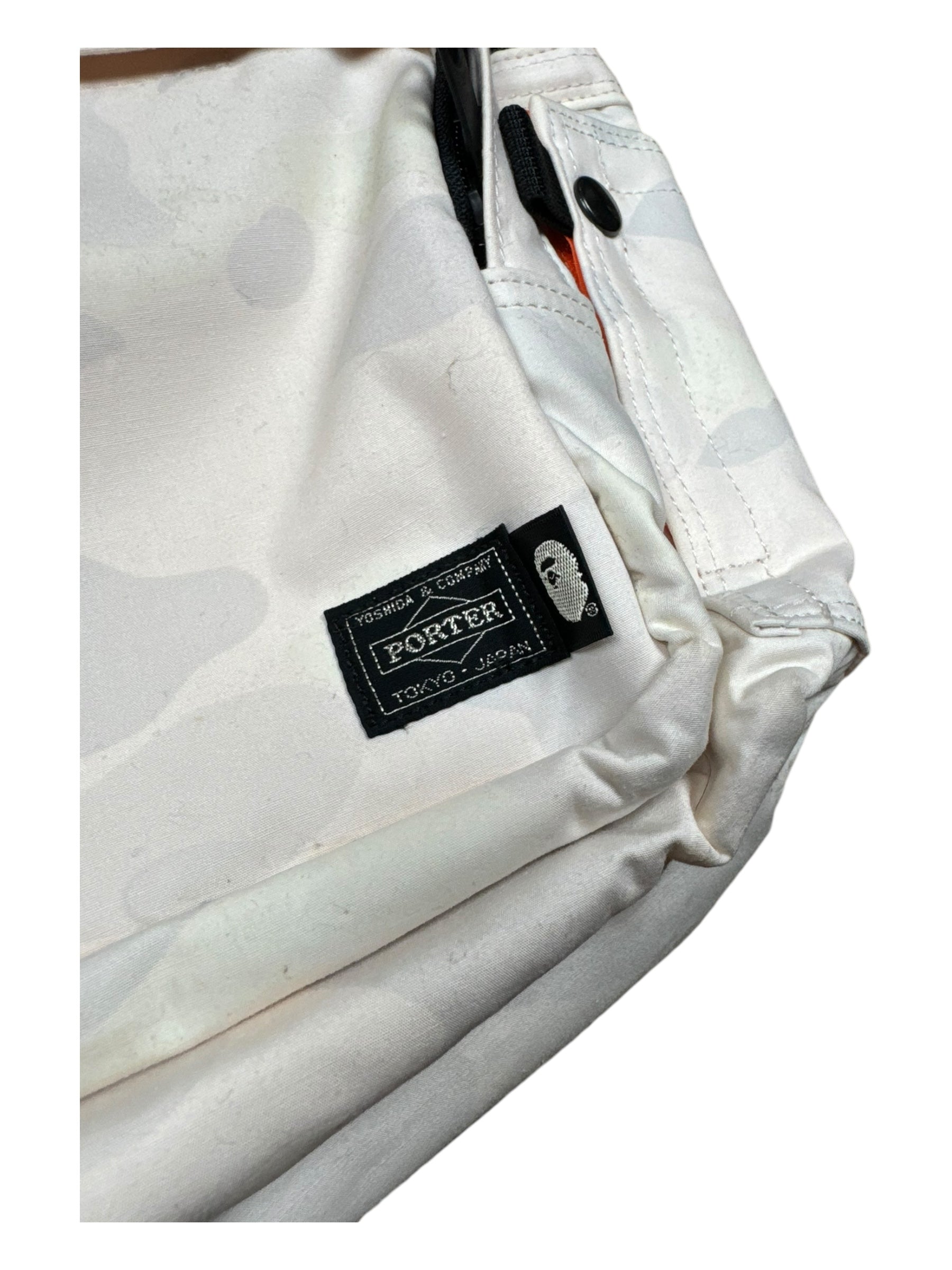 Bape 00s Bape x Porter White Backpack Camo