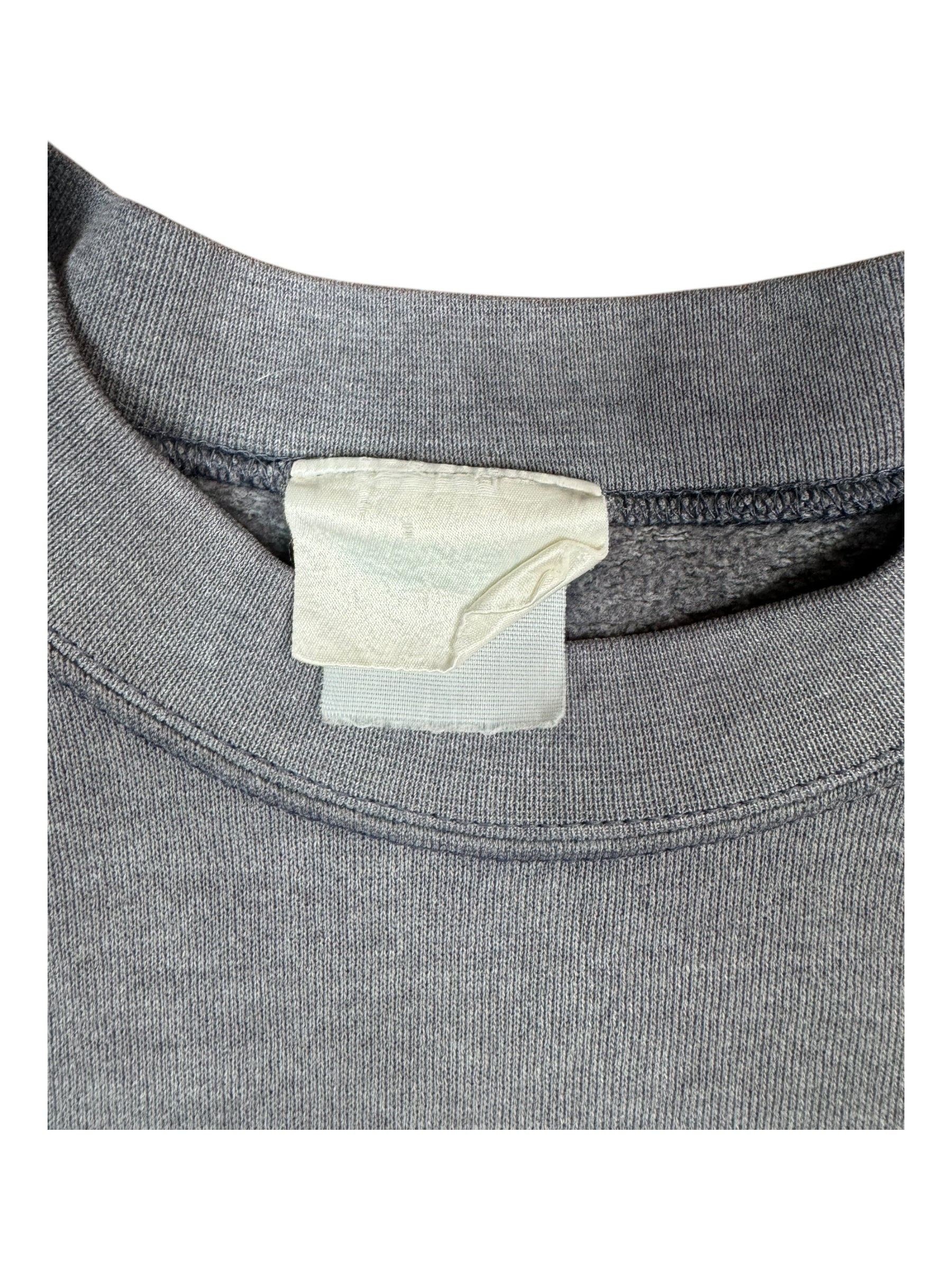 X-Large 90s Donkey Kong Logo Grey Crewneck Smoky Fade Size XL