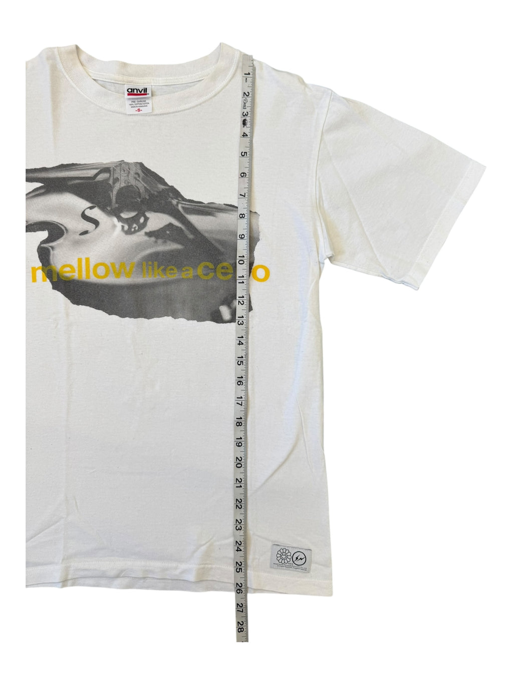Fragment Design Murakami 90s White Mello Like a Cello T-Shirt Size Small