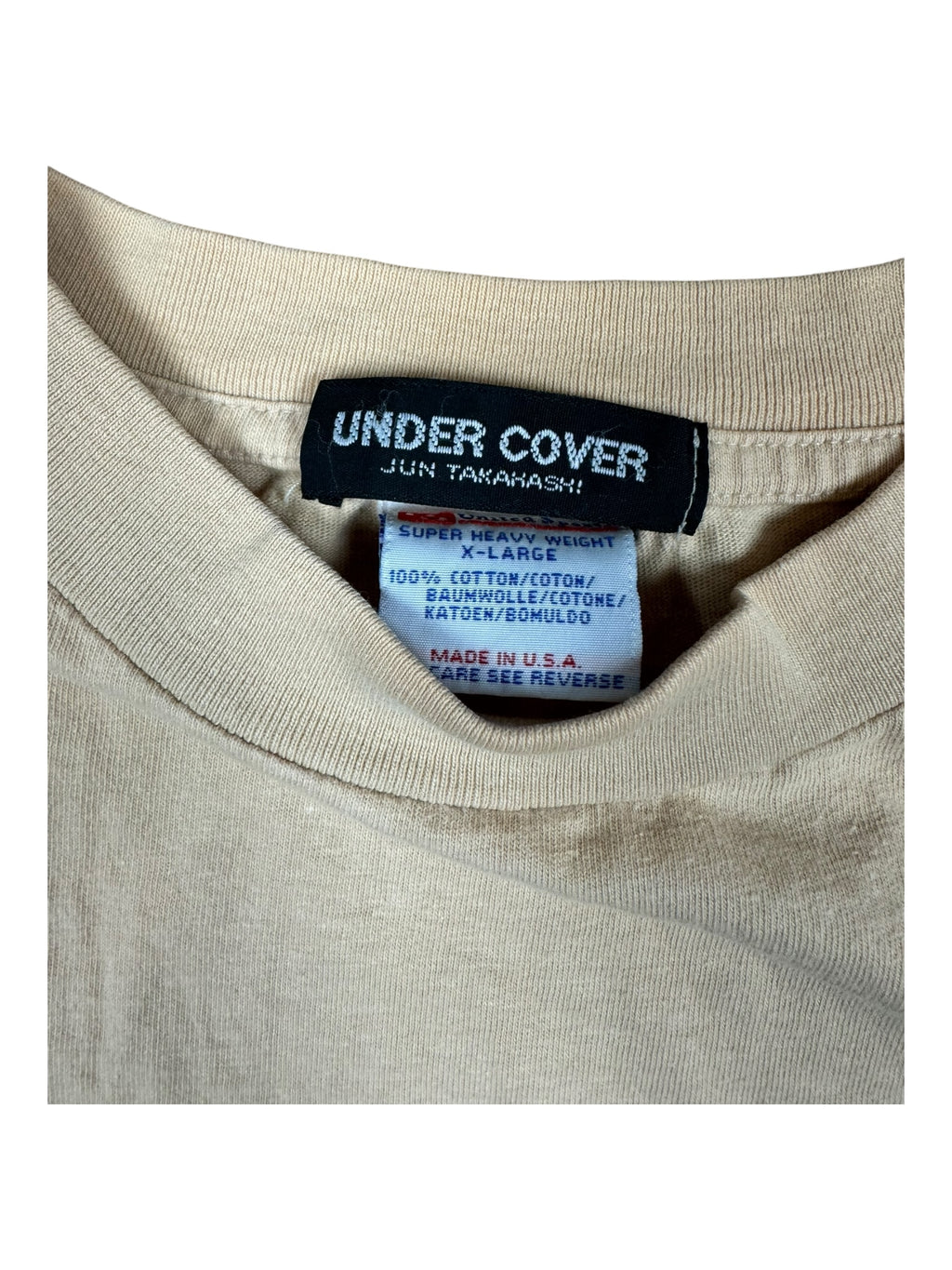Undercover 90s Tan U Logo Size XL
