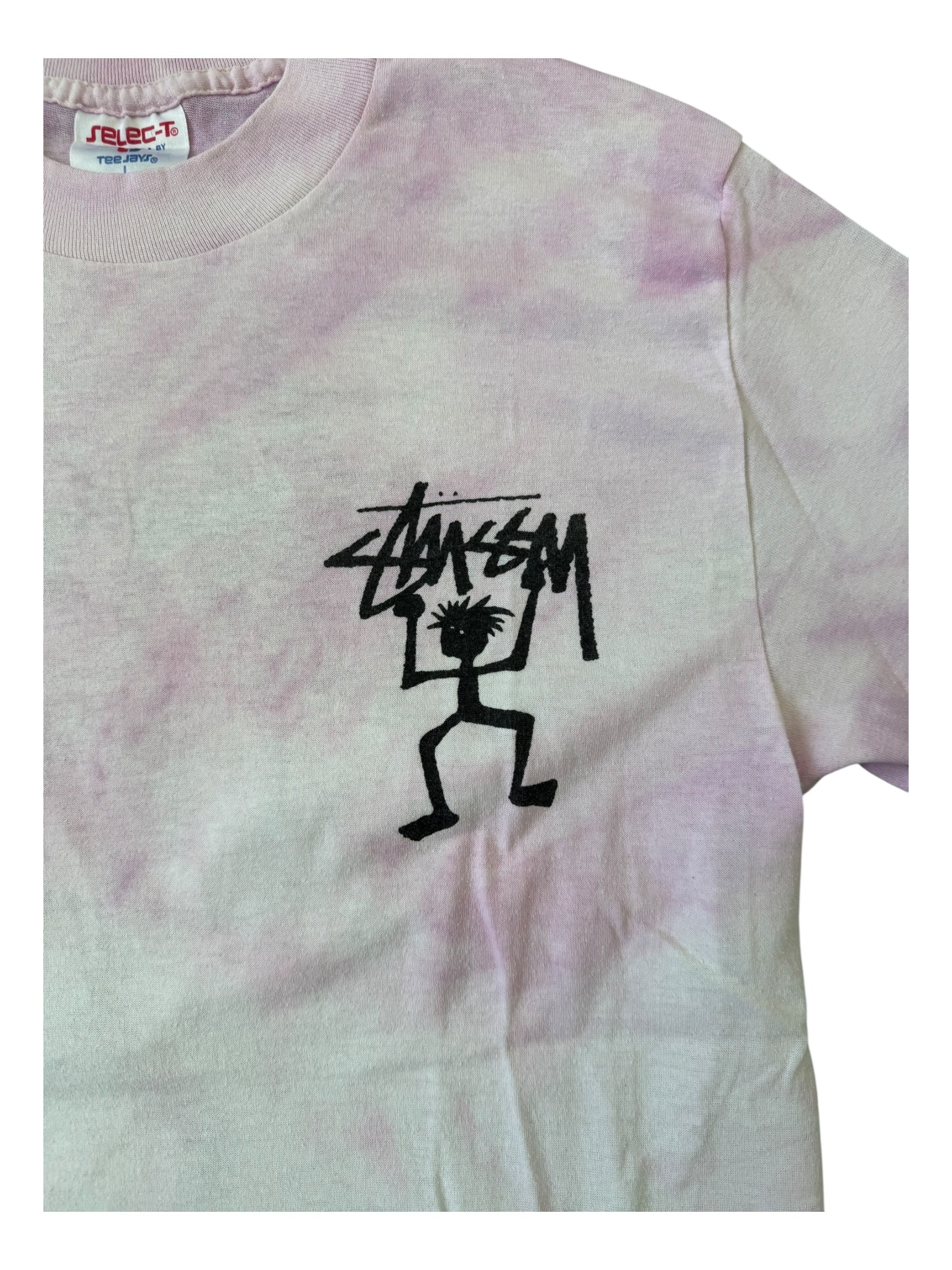 Stussy 90s Tie Dye Hangman Shirt Size Large